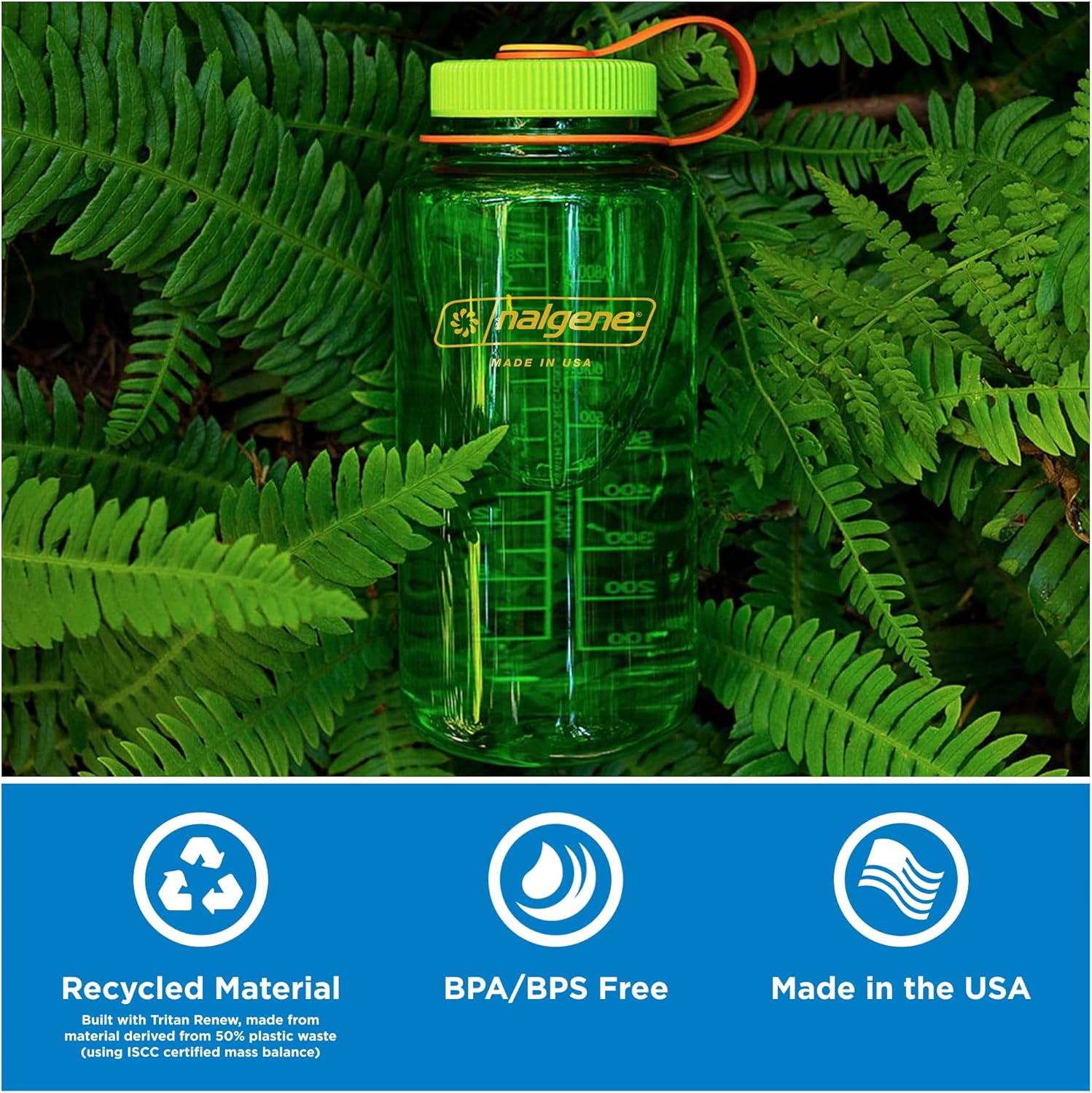 Nalgene 32 oz Wide Mouth Water Bottle | BPA-Free, Durable & Leak Proof, Lightweight Bottle for Hiking & Gym, Work & Travel - Image 5