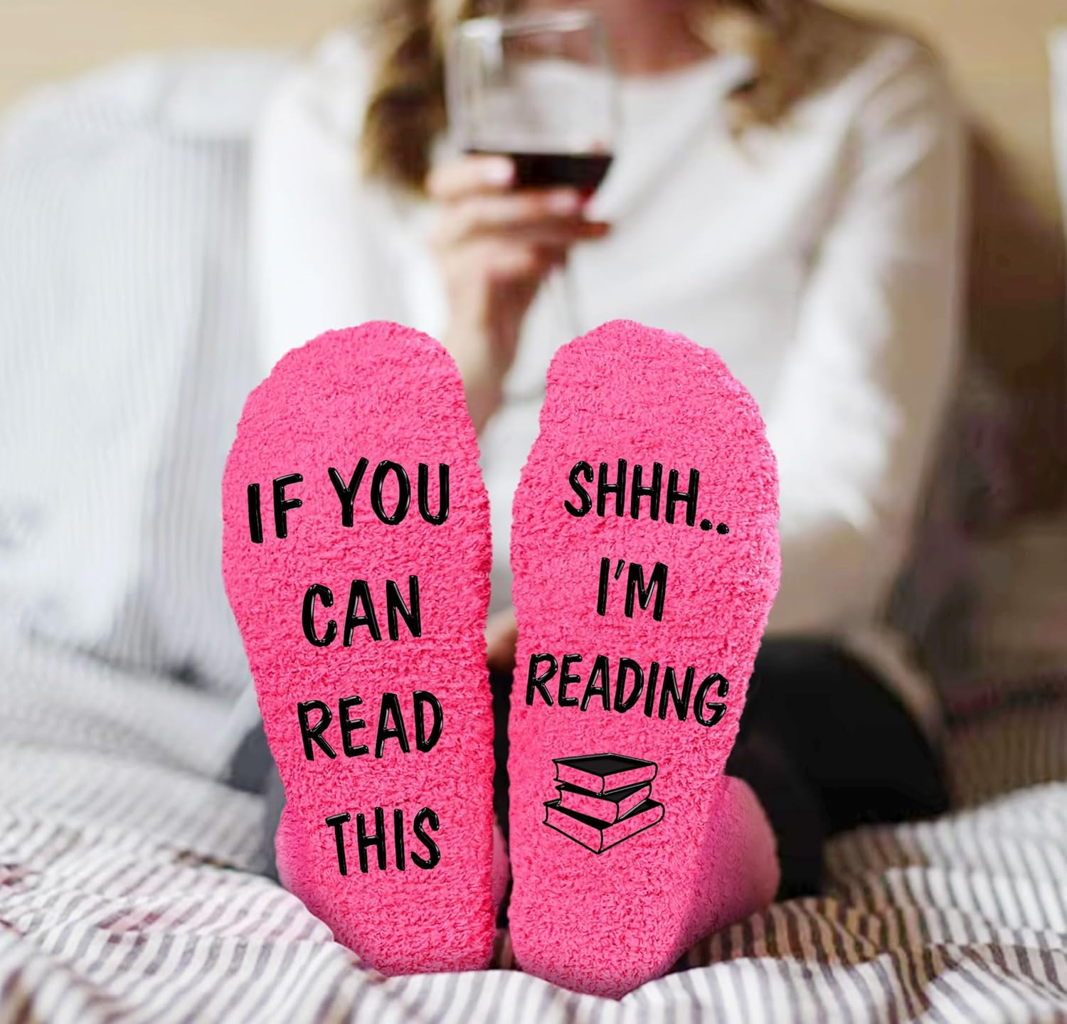 VICRAZY Book Lovers Gifts - Funny Socks for Book Lovers - Gift for Readers - Reading Stuff, Stocking Stuffers for Men, Women - Image 7