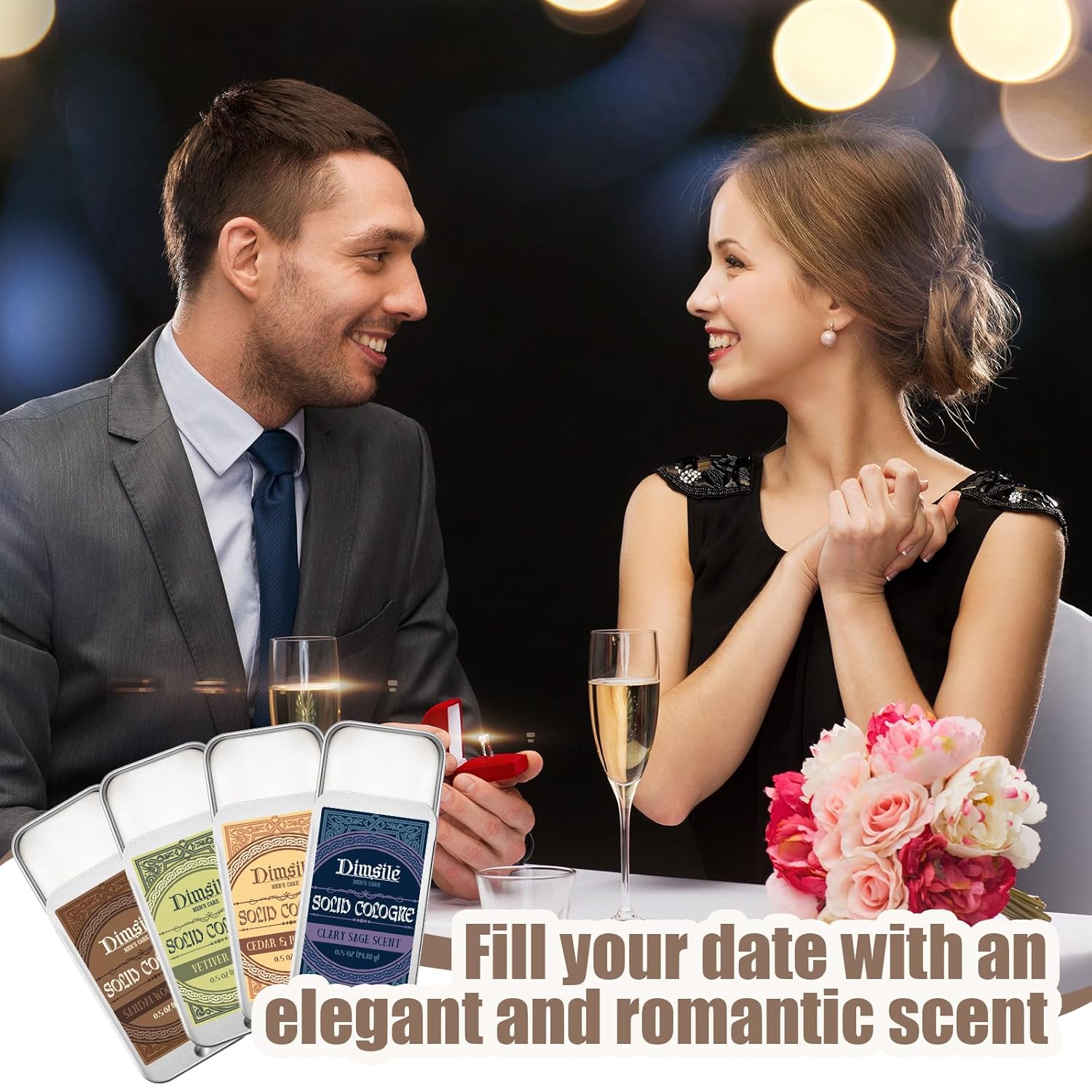 24 Pcs Solid Cologne for Men Solid Perfume 0.5 oz Men's Cologne Gift Set Including Sandalwood, Cedar Wood, Clary Sage, Vetiver, Scent Fragrance Gifts for Travel Size - Image 4