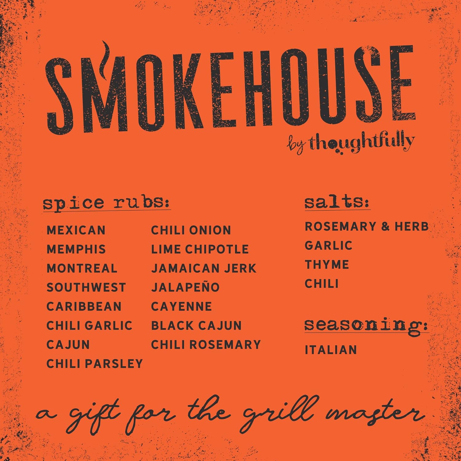 Smokehouse by Thoughtfully Ultimate Grilling Spice Set, Grill Seasoning Gift Set Flavors Include Chili Garlic, Rosemary and Herb, Lime Chipotle, Cajun Seasoning and More, Pack of 20 - Image 5