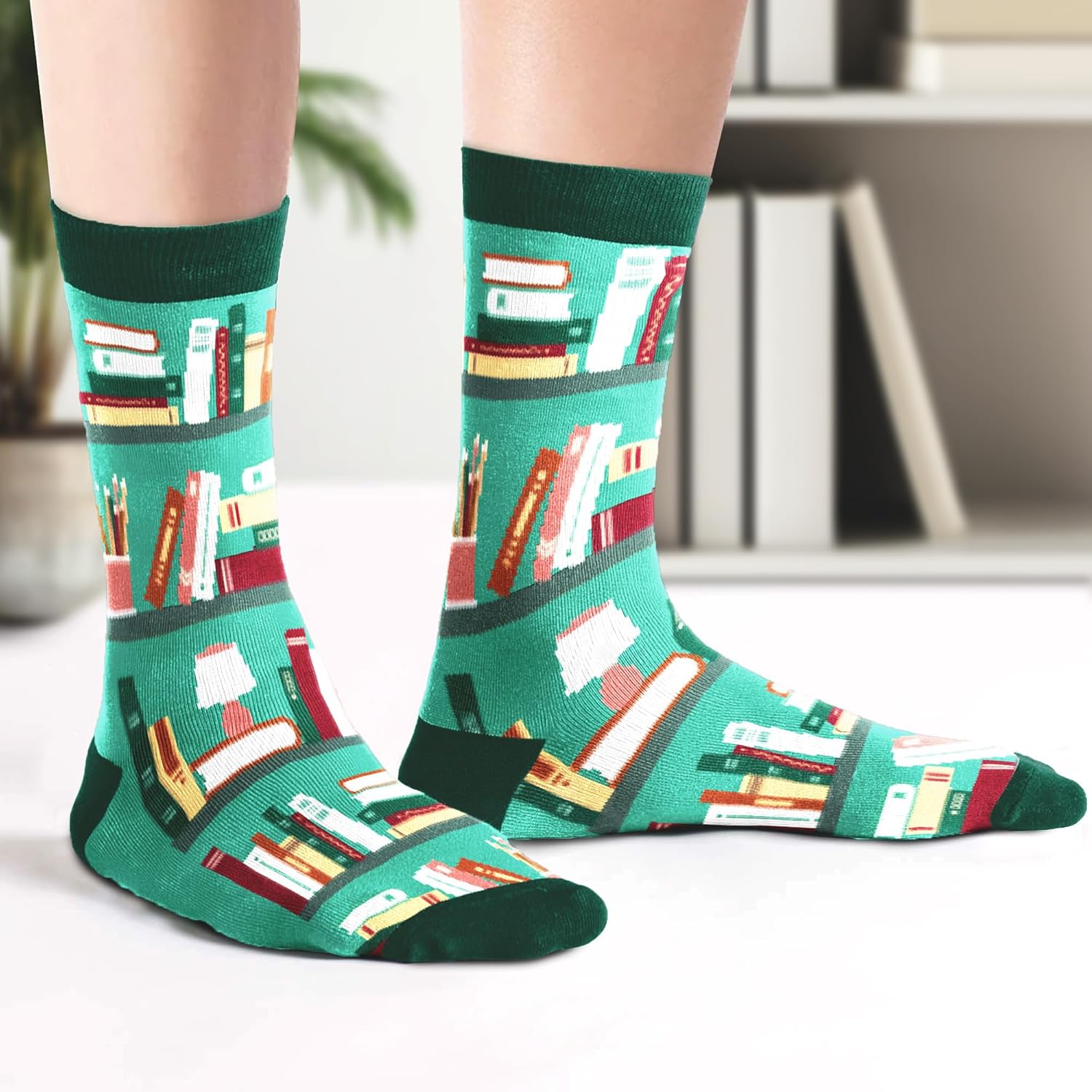 Book Lovers Gifts, Funny Reading Socks for Book Lovers, Cute Gifts for Readers Women, Ideal gifts Socks For Reader - Image 3