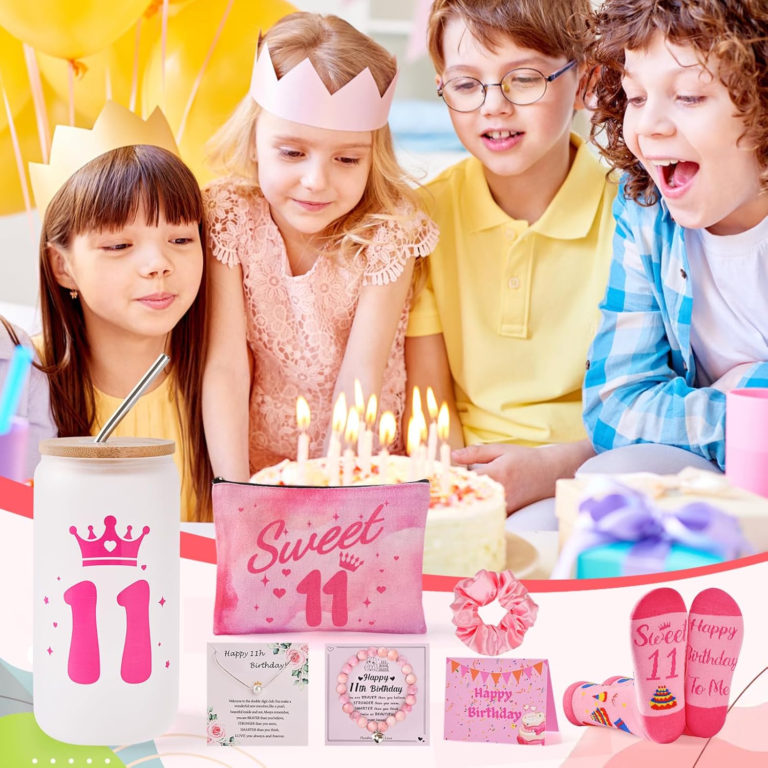 11th Birthday Gifts for Girls- Thoughtful Present Set for Daughters, Sisters & Nieces,Unique 11 Year Old Girl Gifts,Trendy Teen Girl Presents with Party Decorations (11th Birthday Gifts) - Image 8