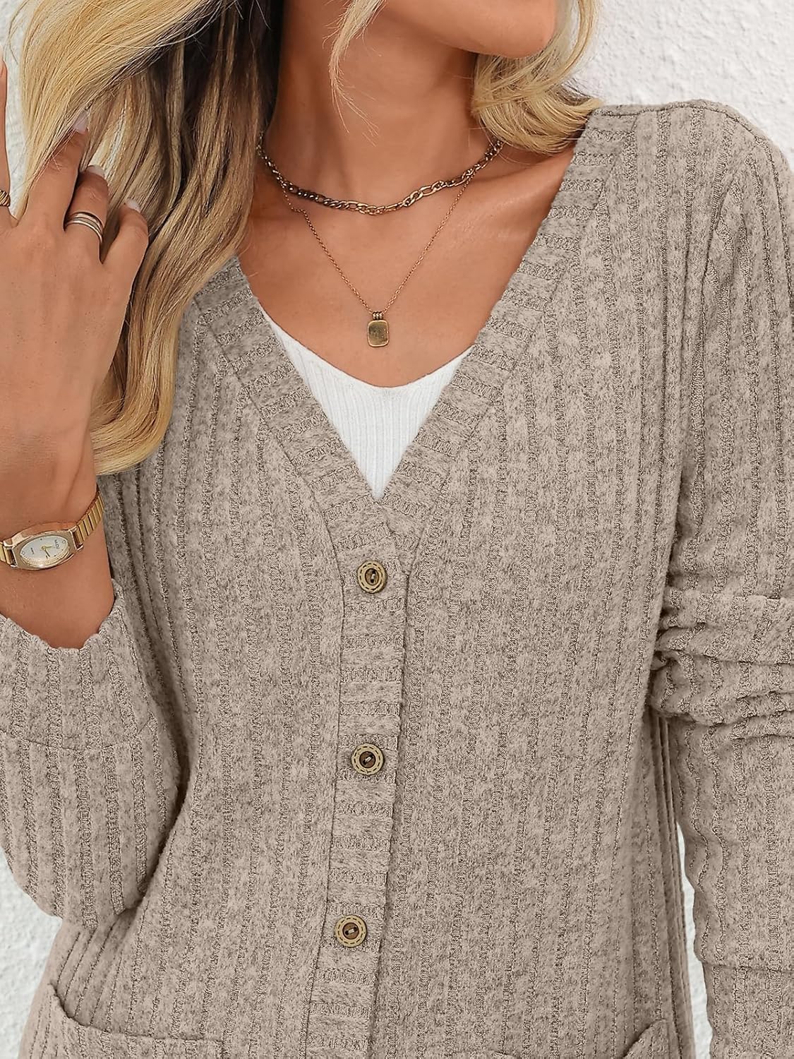 AUTOMET Women Long Cardigan Sweater Fall Lightweight Outfit Chunky 2026 Button Up Clothes with Pocket Coat Trendy Fashion - Image 5