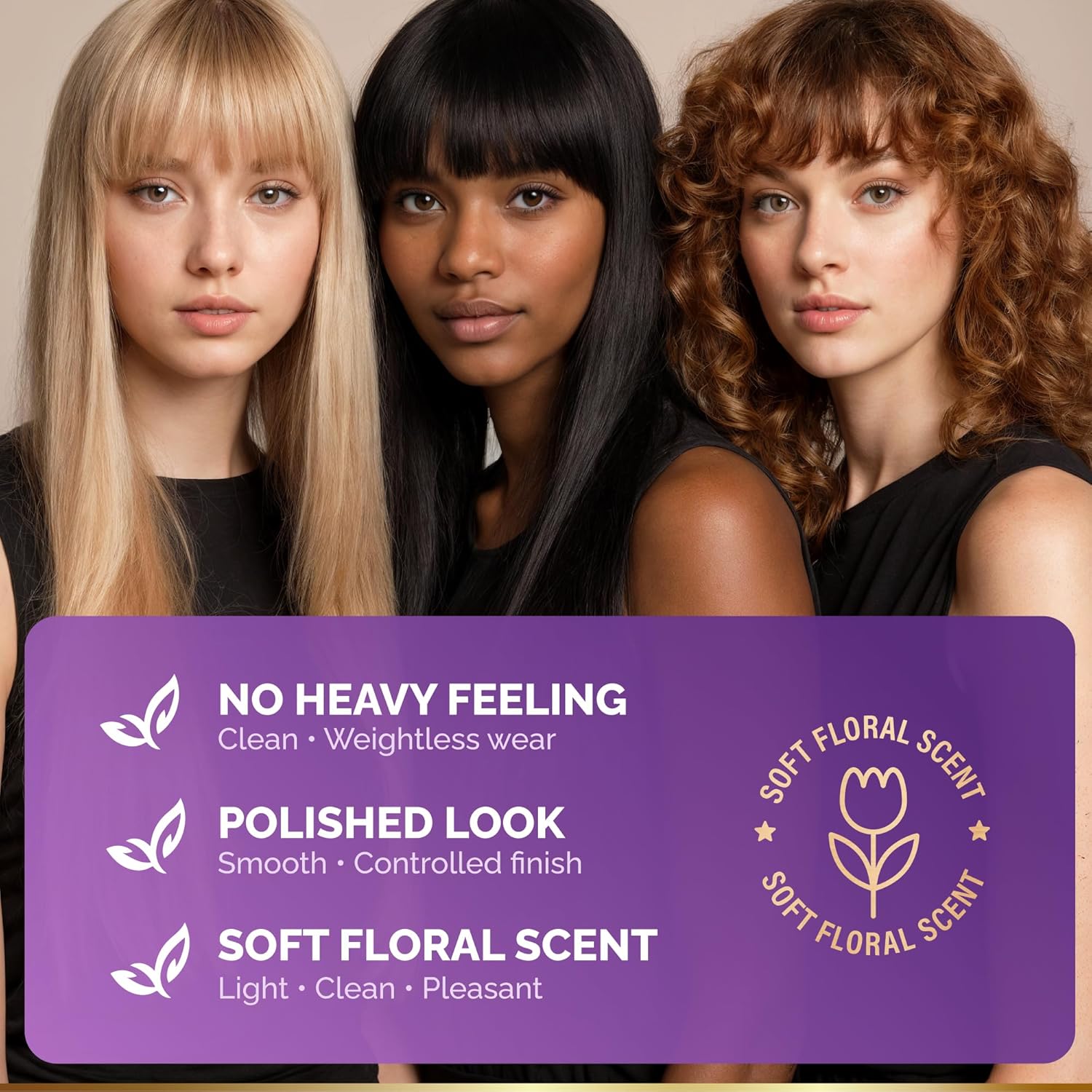Hydrating Hair Serum for Dry & Frizzy Hair, Lightweight Leave-In Anti-Frizz Treatment, Non-Greasy Split Ends Repair with Keratin, Biotin, Castor & Rosemary Oils, Smooth Shine & Heat Protection, 5 oz - Image 7