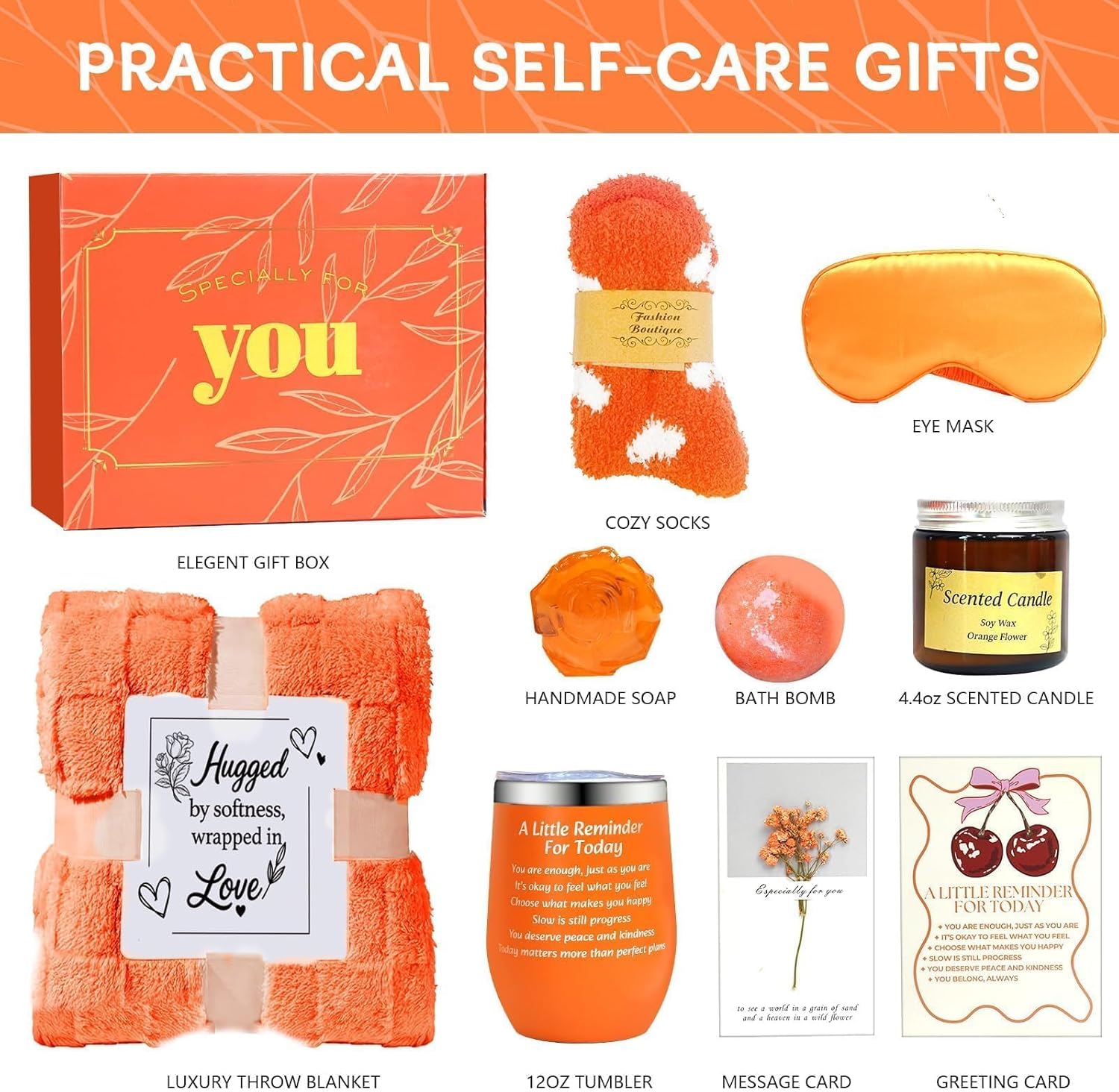 Gifts for Girlfriend - Self Care Gift Get Well Relaxing Spa Galentines Day Gift Basket Set, Birthday Spring Graduation Easter Gifts for Mom, Sister, Friends Teacher Girlfriend - Image 3