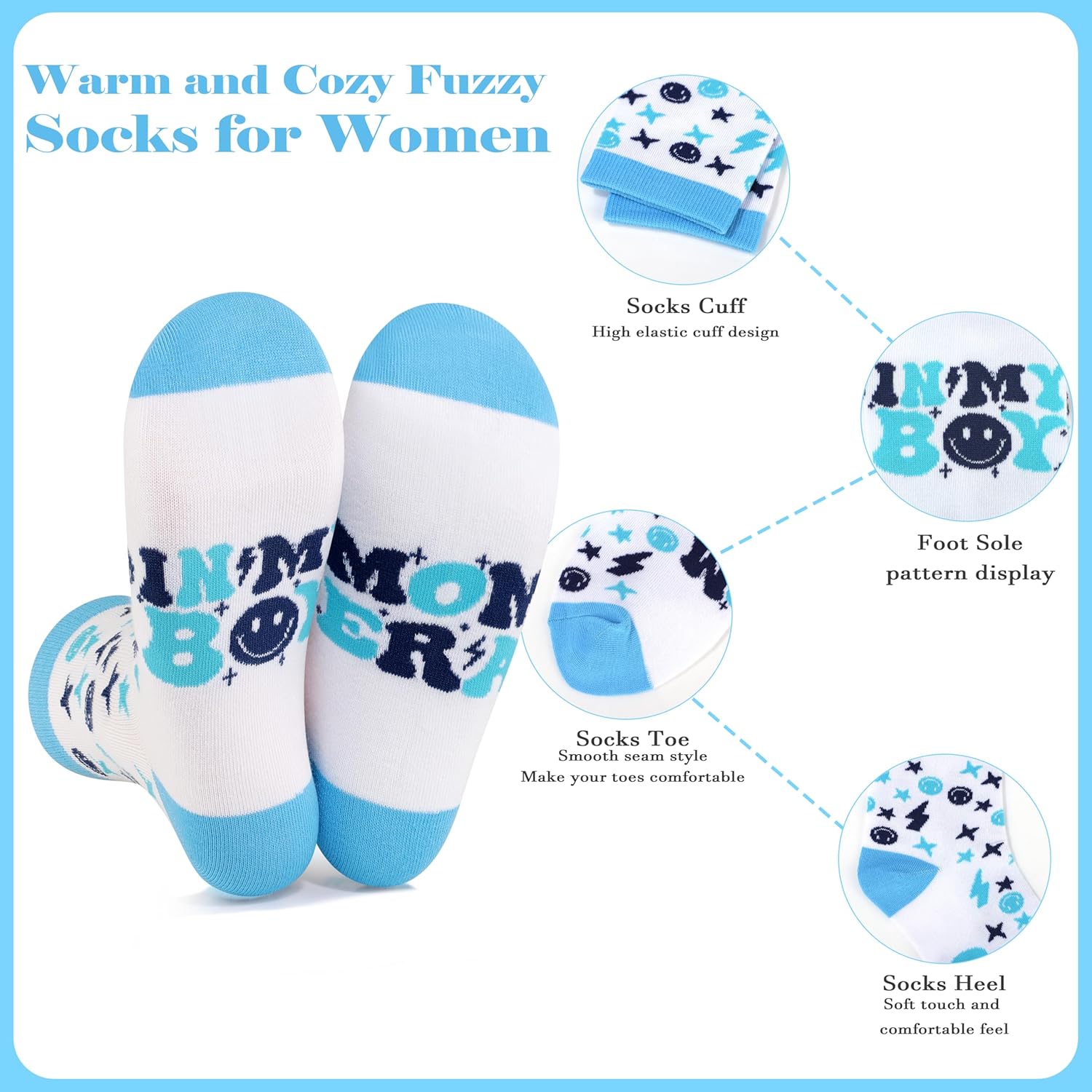 New Boy Mom Gifts, First 1st Mothers Day Birthday Gifts for New Mom Set of 7 - Image 6