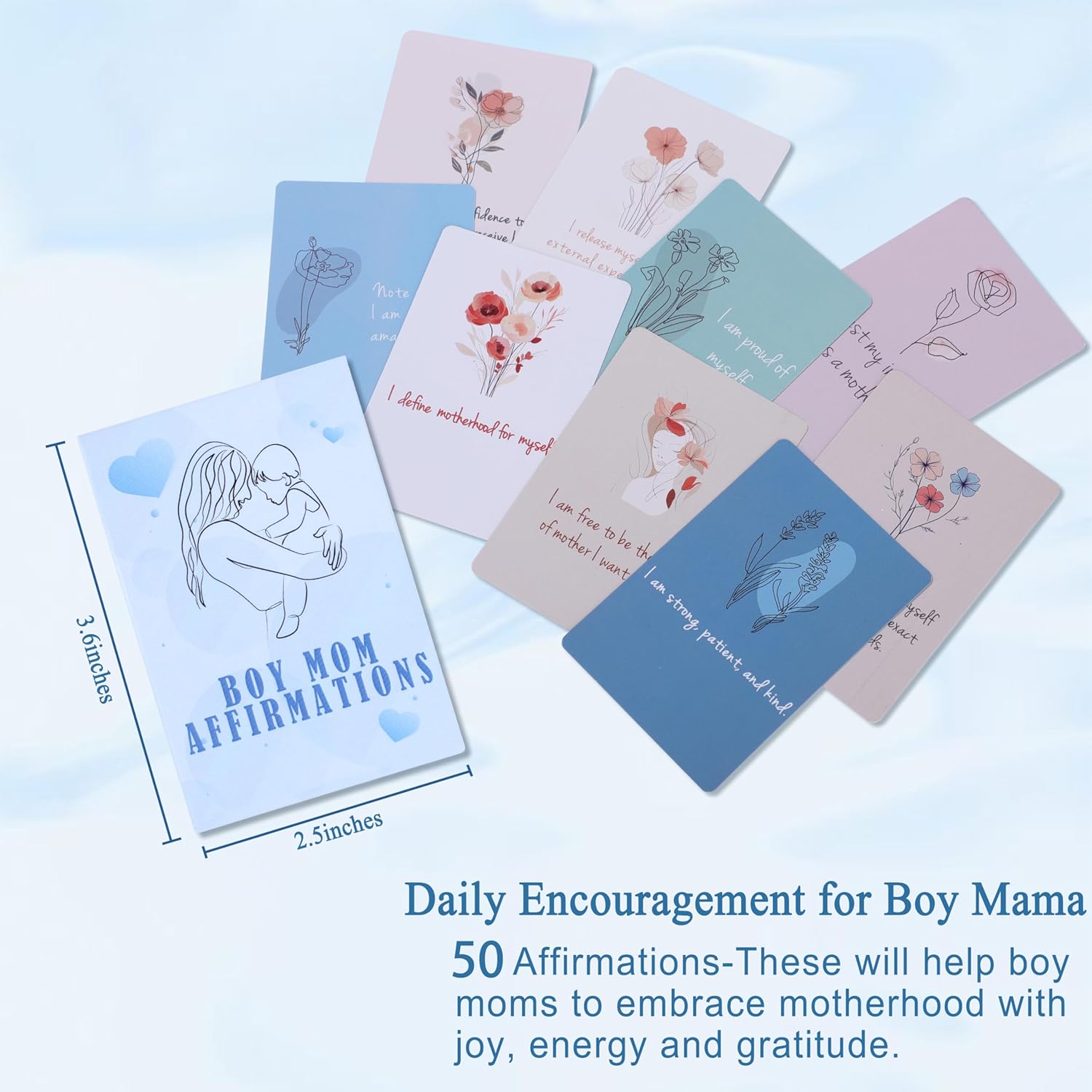 New Boy Mom Gifts, First 1st Mothers Day Birthday Gifts for New Mom Set of 7 - Image 5