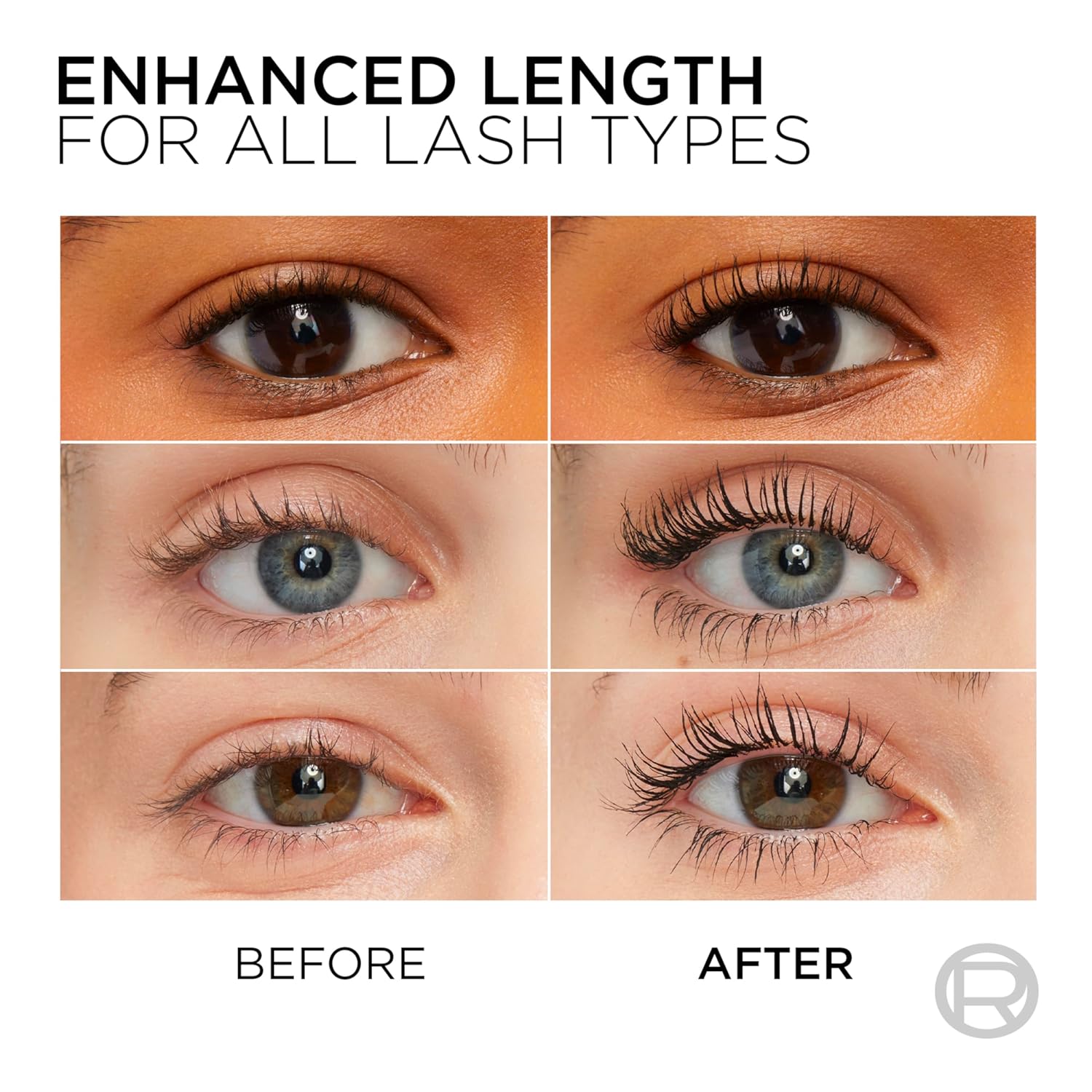 L’Oreal Paris Makeup Original Telescopic Mascara, Separating Mascara Volume and Length Formula, Waterproof, Black, 0.27 Fl Oz., 1 Count - Image 3