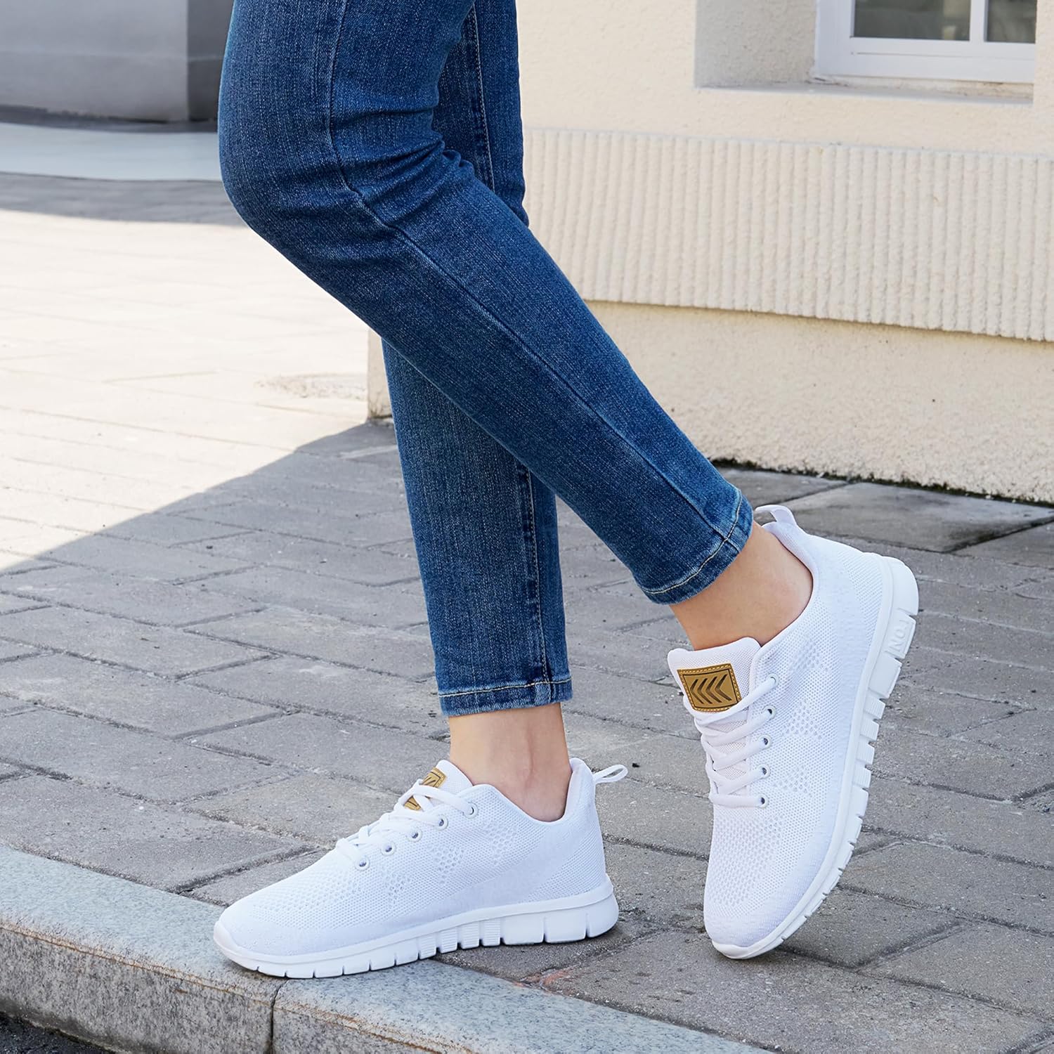 FUDYNMALC Womens Sneakers Tennis Shoes: Fashion Lightweight Non Slip Footwear for Walking Casual Travel - Image 2