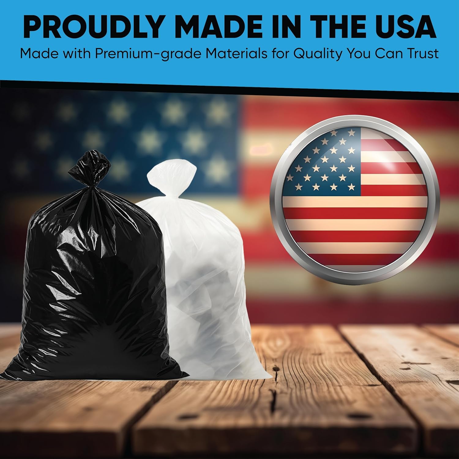55-60 Gallon Trash Bags Heavy Duty | 50 Count | Large Black Garbage Bags for Outdoor, Leaf, Commercial Use | Fits 50 Gallon, 55 Gal, 60 Gal Trash Cans - Image 5