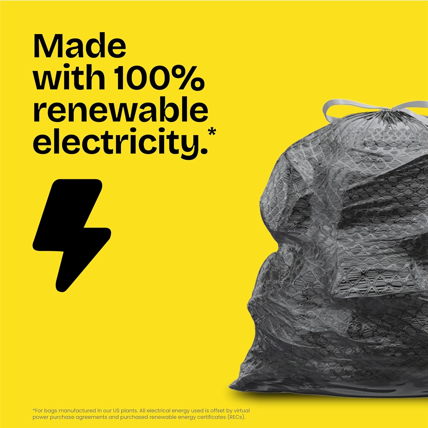 Glad Large 30 Gallon Trash Bags, Unscented Heavy Duty Garbage Bags, Forceflex with Drawstring, 50 Count (Packaging May Vary) - Image 6