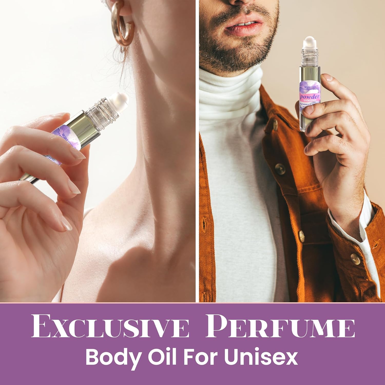 MOBETTER FRAGRANCE OILS Powder Intense Fragrance Body Oil for Unisex - Image 6