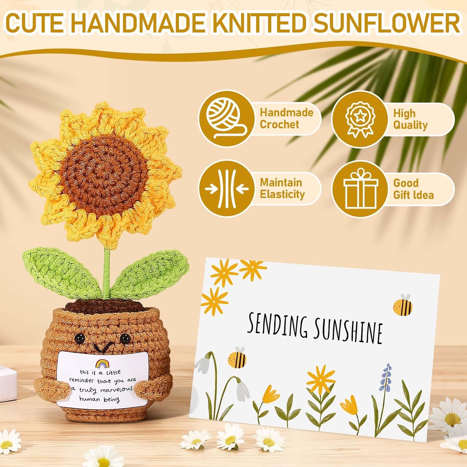 Self Care Gifts for Women Gift Baskets,Sending Sunshine Thinking of You Care Package Spa Gift Sets, Birthday Christmas Gifts for Women Best Friends Mom Sister Wife Grandma Her - Ivory - Image 9