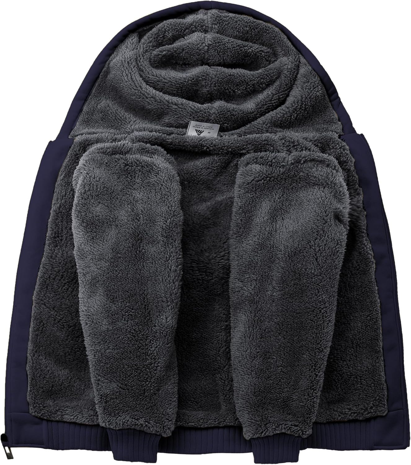 SWISSWELL Unisex Boys Girls Fleece Hoodie Sherpa Lined Jacket Zip Up Hooded Sweatshirt Winter Outerwear for Kids - Image 4
