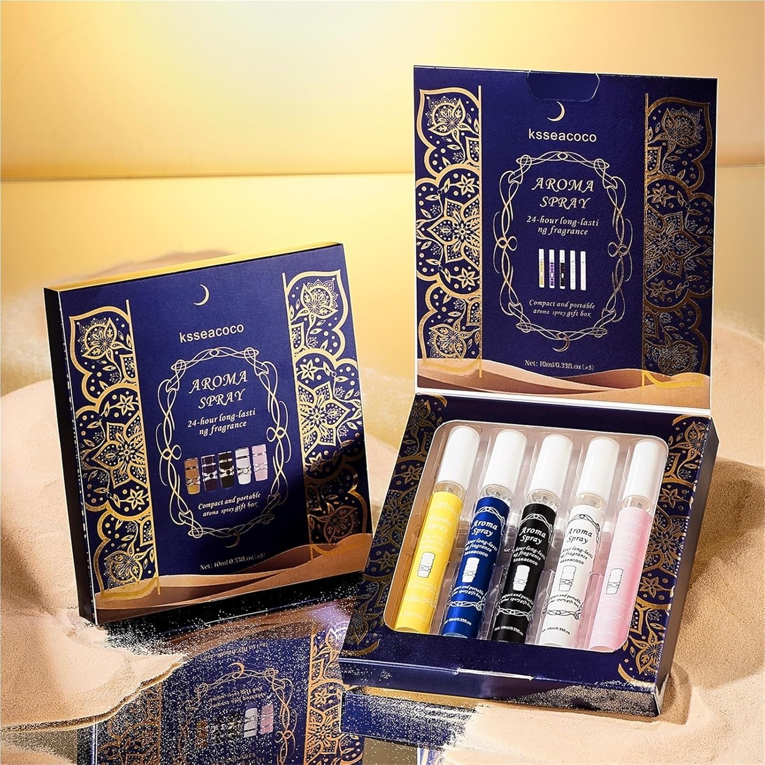 Fragrance Spray Series 5-piece mini gift set, long-lasting fragrance, multiple scents, convenient for carrying during travel and gatherings for women - Image 9