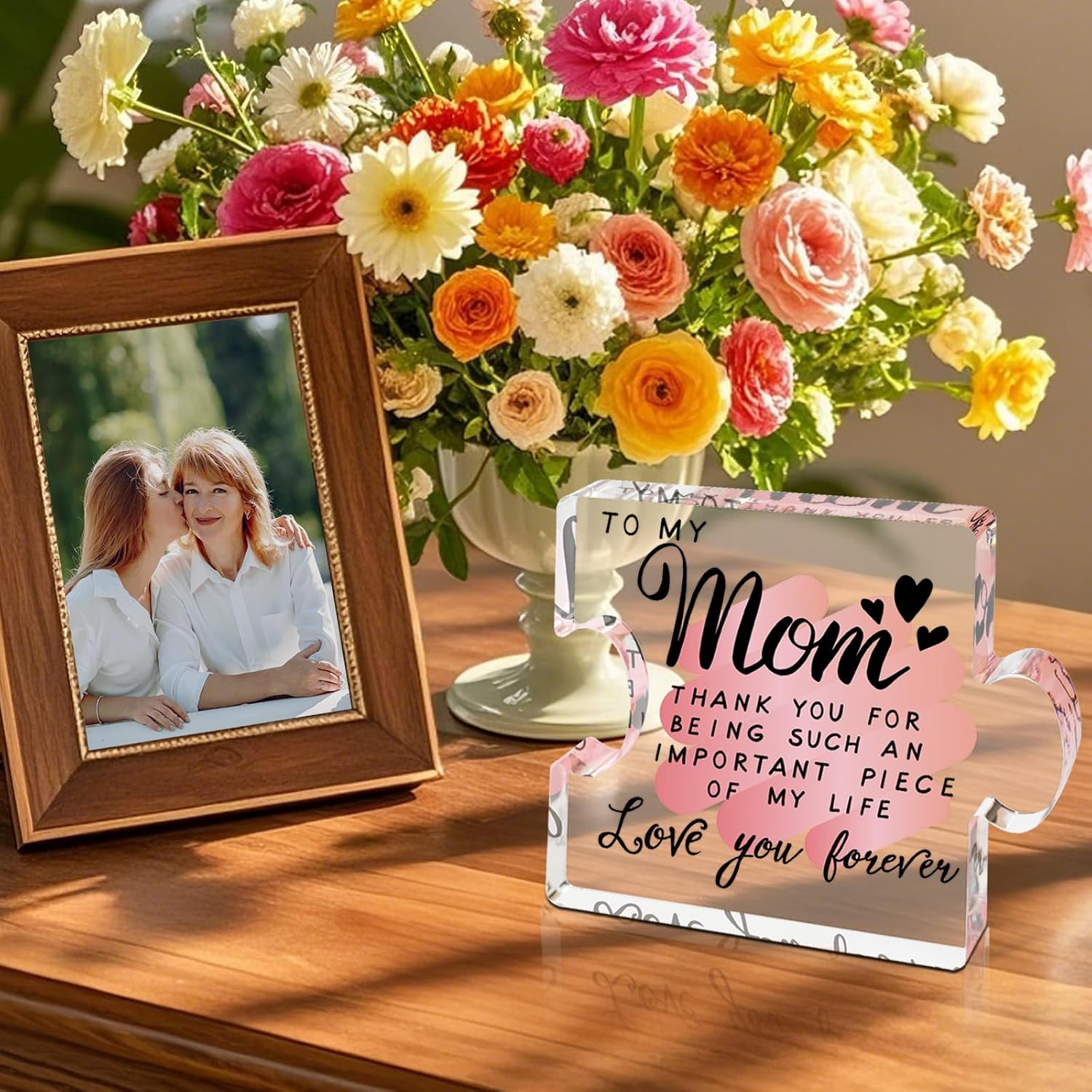 Christmas Gifts for Mom, Mom Christmas Gifts from Daughters Son, Mom Gifts, Mom Birthday Gifts from Daughter, Gifts for Mom, Birthday Gift for Mom, Cool Mom Gift Stocking Stuffers Ideas Acrylic Present for Mothers Day Birthday - Image 4