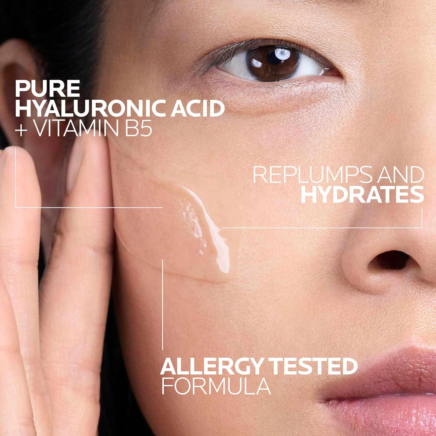 La Roche-Posay Hyalu B5 Pure Hyaluronic Acid Serum for Face, Vitamin B5 + Hyaluronic Acid + Madecassoside, Hydrating Serum Visibly Plumps Skin, Sensitive Skin Safe, Anti Aging, Oil-Free - Image 3