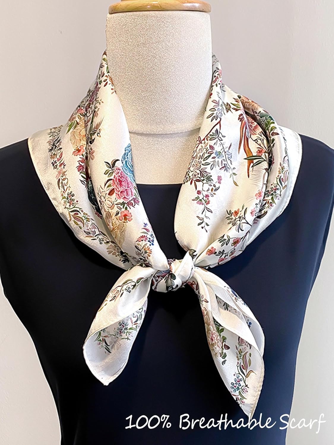Silky Scarf for Women Lightweight Satin Bandanas Neck Hair Wrap For Sleeping Head Scarves 27.5" - Image 5