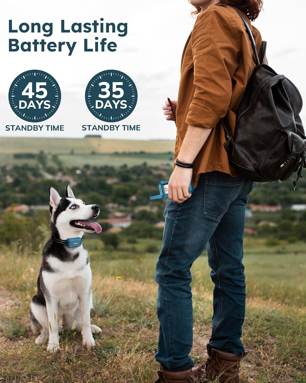 Jugbow Dog Shock Collar - 4200FT Dog Training Collars with Remote, IPX7 Waterproof E-Collar with 4 Training Modes, Security Lock, Rechargeable e-Collars - Image 6