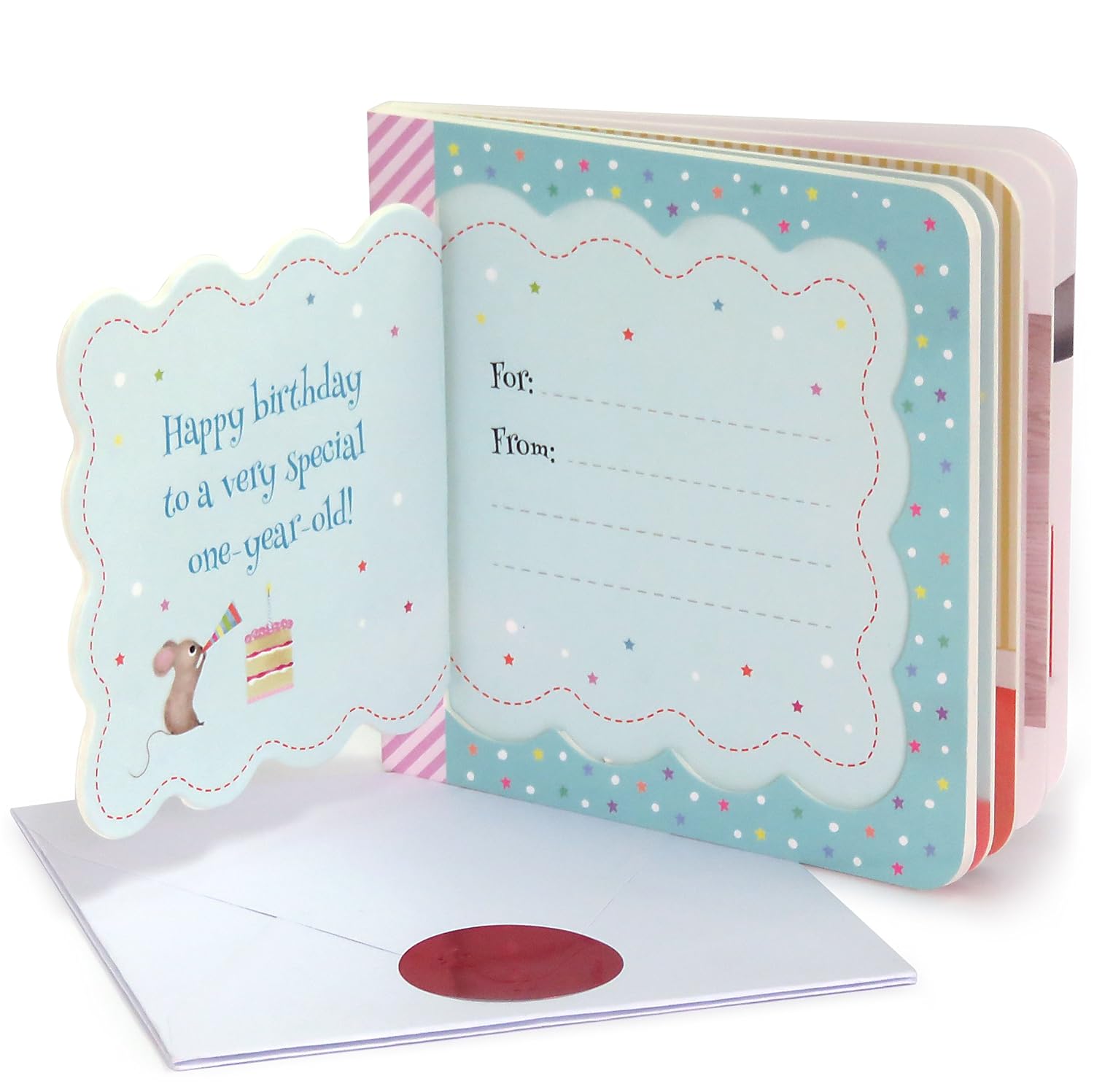 Now You Are One: Little Bird Greetings, Greeting Card Board Book with Personalization Flap, 1st Birthday Gifts for One Year Olds - Image 2
