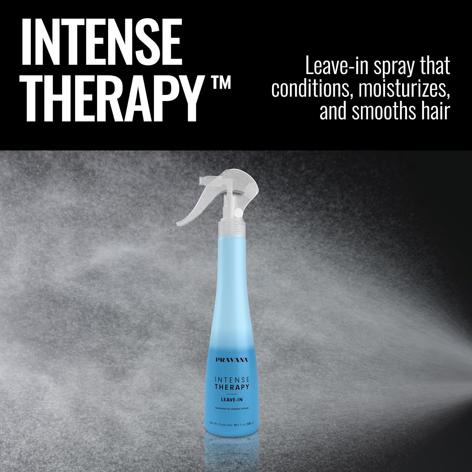 Pravana Intense Therapy Leave-In Conditioner Spray Treatment & Detangler | Instantly Detangles & Hydrates | Equalizes Hair Porosity | For All Hair Types | Strengthens & Softens Hair | 10 Fl Oz - Image 5