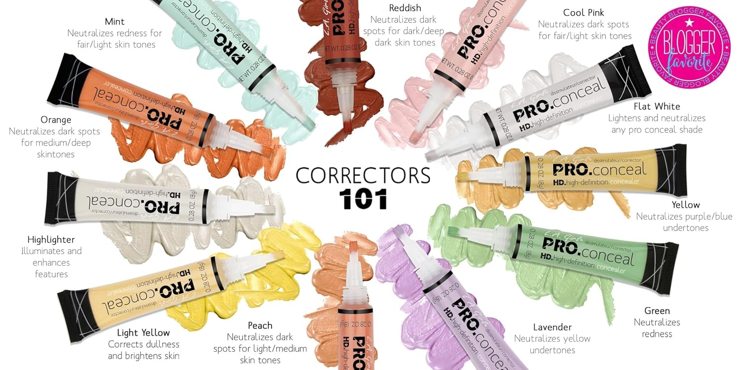 L.A. Girl HD Pro.Conceal, Peach Corrector GC994 - Image 5
