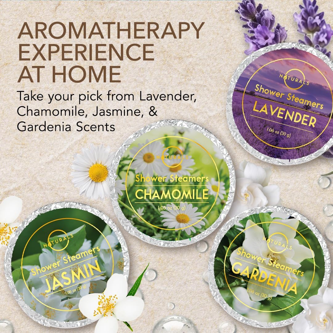 Shower Steamers Aromatherapy - Birthday Gifts for Women and Men - Shower Bombs Aromatherapy, Spa Day Essentials, Relaxation Spa Gifts - Self Care Stocking Stuffers (Lavender 8 Count) - Image 4