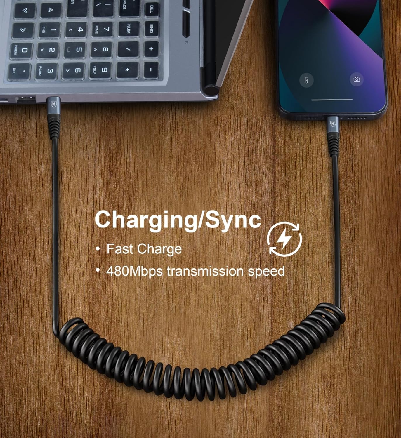 USB C to C Cable 3ft 2Pack Coiled USB C Charger Cable for Car Type C Fast Charging Cable for iPhone 17/16/15/Plus/Pro/Pro Max/Samsung Galaxy S23 - Image 5