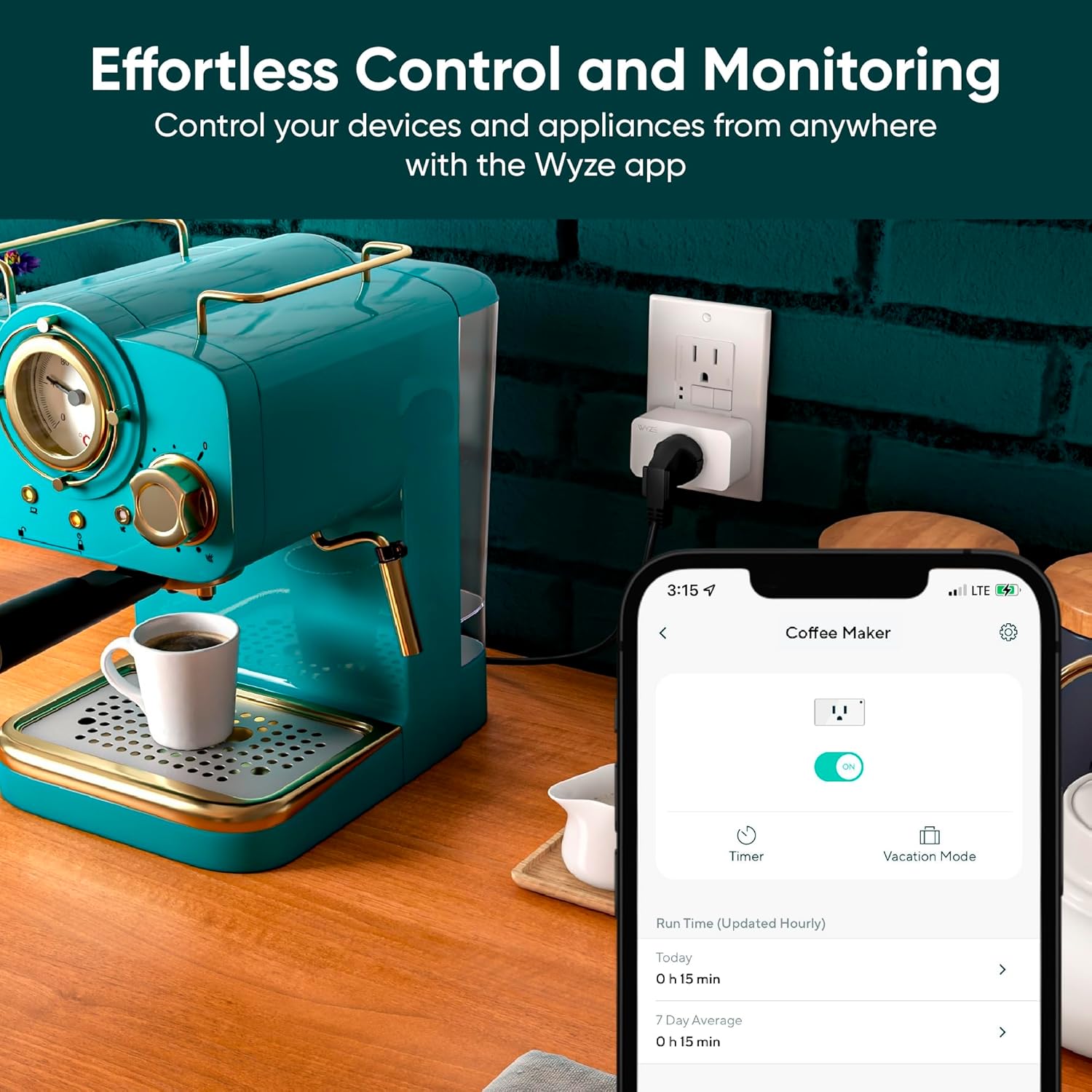 Wyze Plug, 2.4GHz WiFi Smart Plug, Works with Alexa, Google Assistant, IFTTT, No Hub Required, Two-Pack, White - Image 3