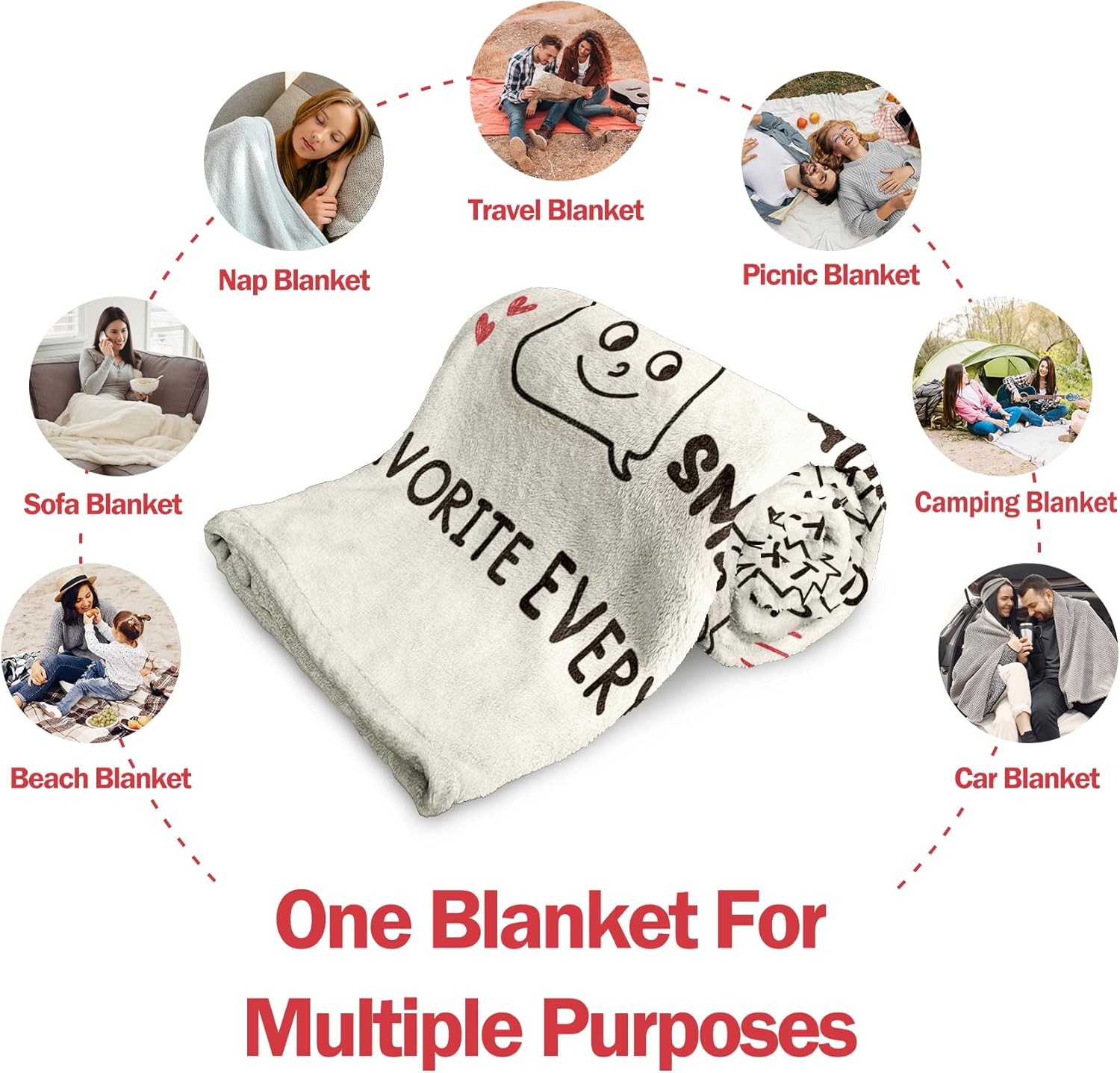 Craftique Girlfriend Gifts, Anniversary Birthday Gifts for Girlfriend Boyfriend- I Love You Blanket for Him Her- Romantic Gift for Him Her Husband Wife Fiance, 60”×50” - Image 3