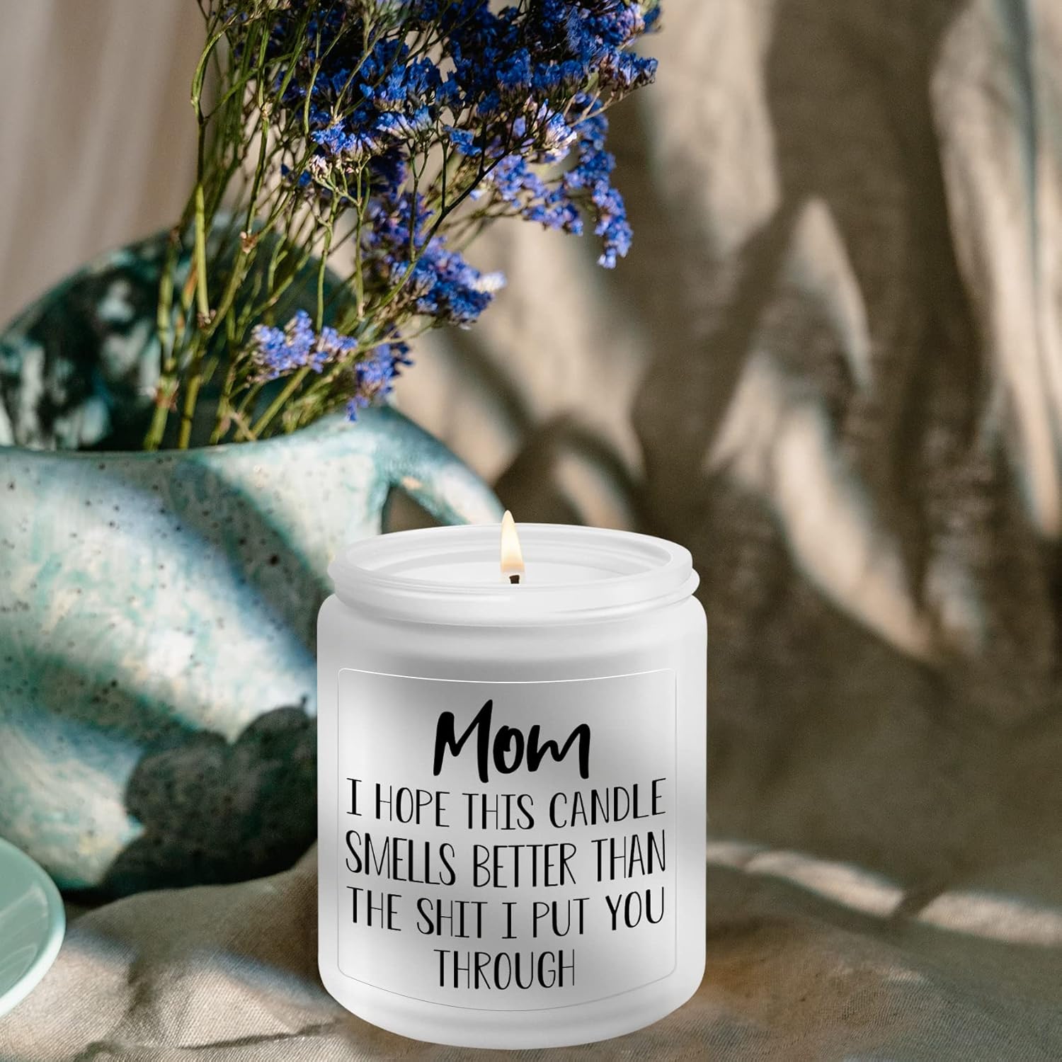 Gifts for Mom from Daughter Son, Mothers Day Birthday Christmas Thanksgiving Gifts for Mom,Stepmother Adoptive Mother, Lavender Scented Candle - Image 3
