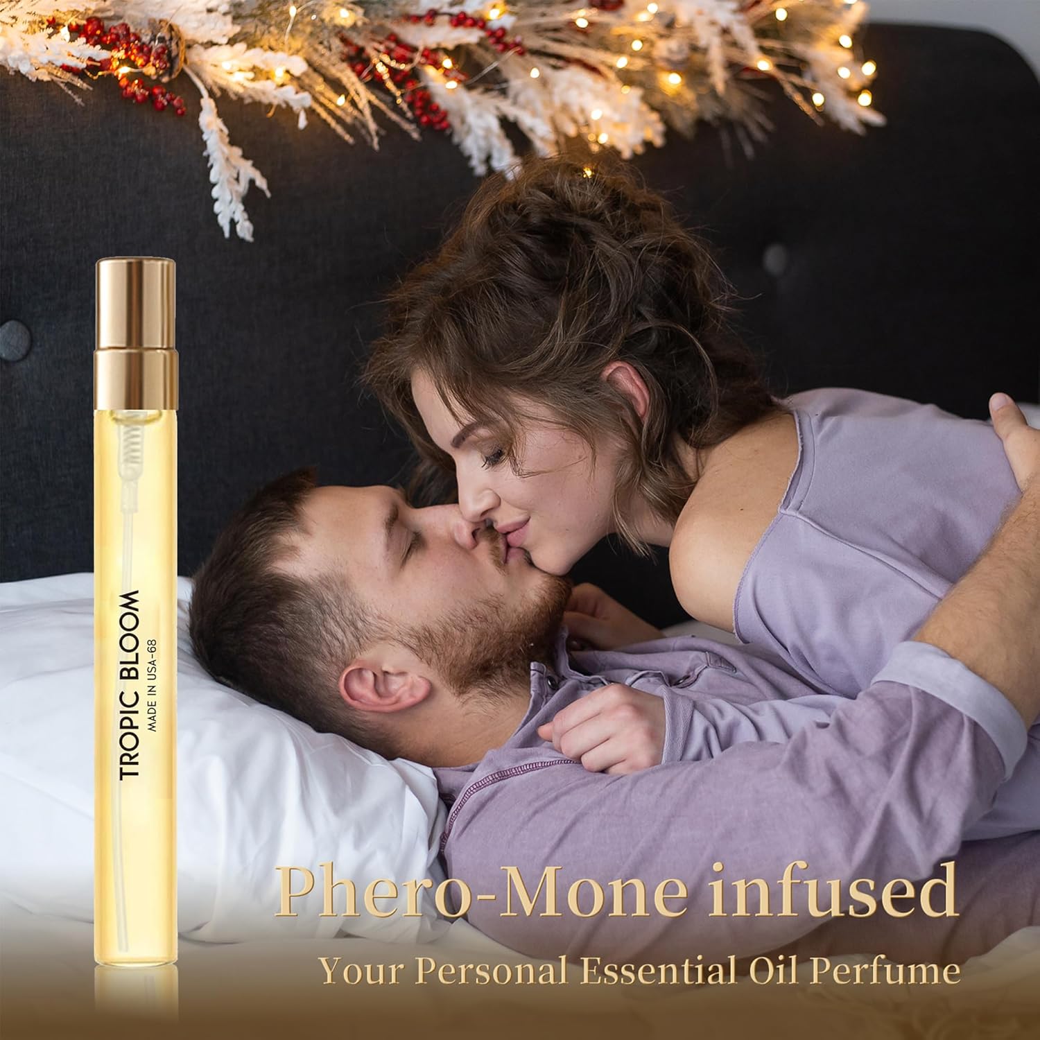 PUREU Pheromones Perfumes for Women & Men Amber Vanilla Jasmine Long Lasting Pheromone Perfume Oils Cologne for Men Wife Gift Ideas.Travel Size 0.4oz/12 mL-Tropic Bloom 68 - Image 2