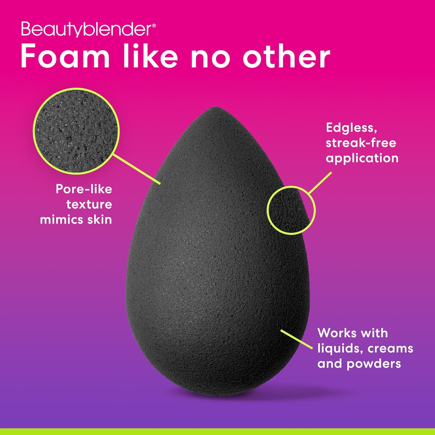 Beautyblender® | Pro Blender Makeup Sponge | Blend Liquid Foundations, Powders and Creams | Streak Free Application | Vegan, Cruelty Free | Made in USA - Image 4