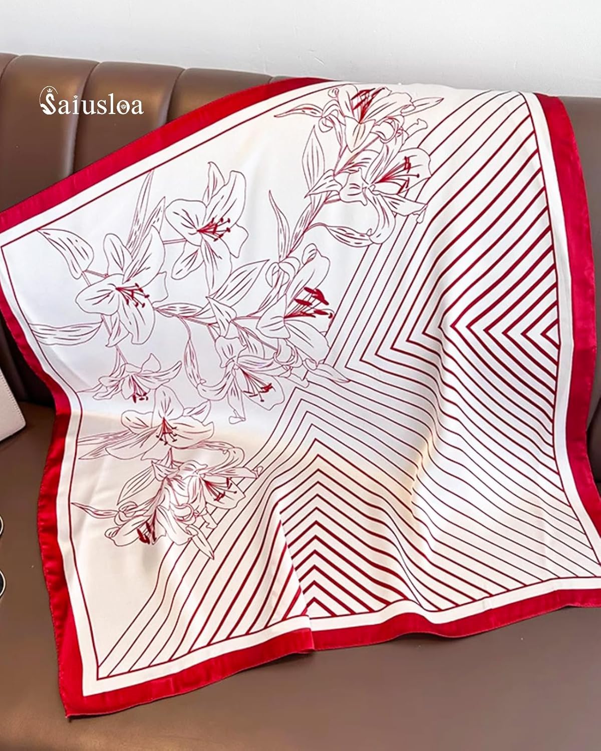 Neck Scarf For Womens Silky Head Scarves Hair Bandanas Square Scarf Fashion Accessories lightweight - Image 2