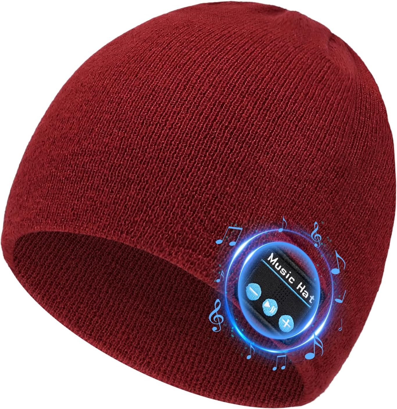 Bluetooth Beanie for Men Women, HD Stereo Sound Beanie with Headphones, Christmas Tech Gift & Stocking Stuffer Idea