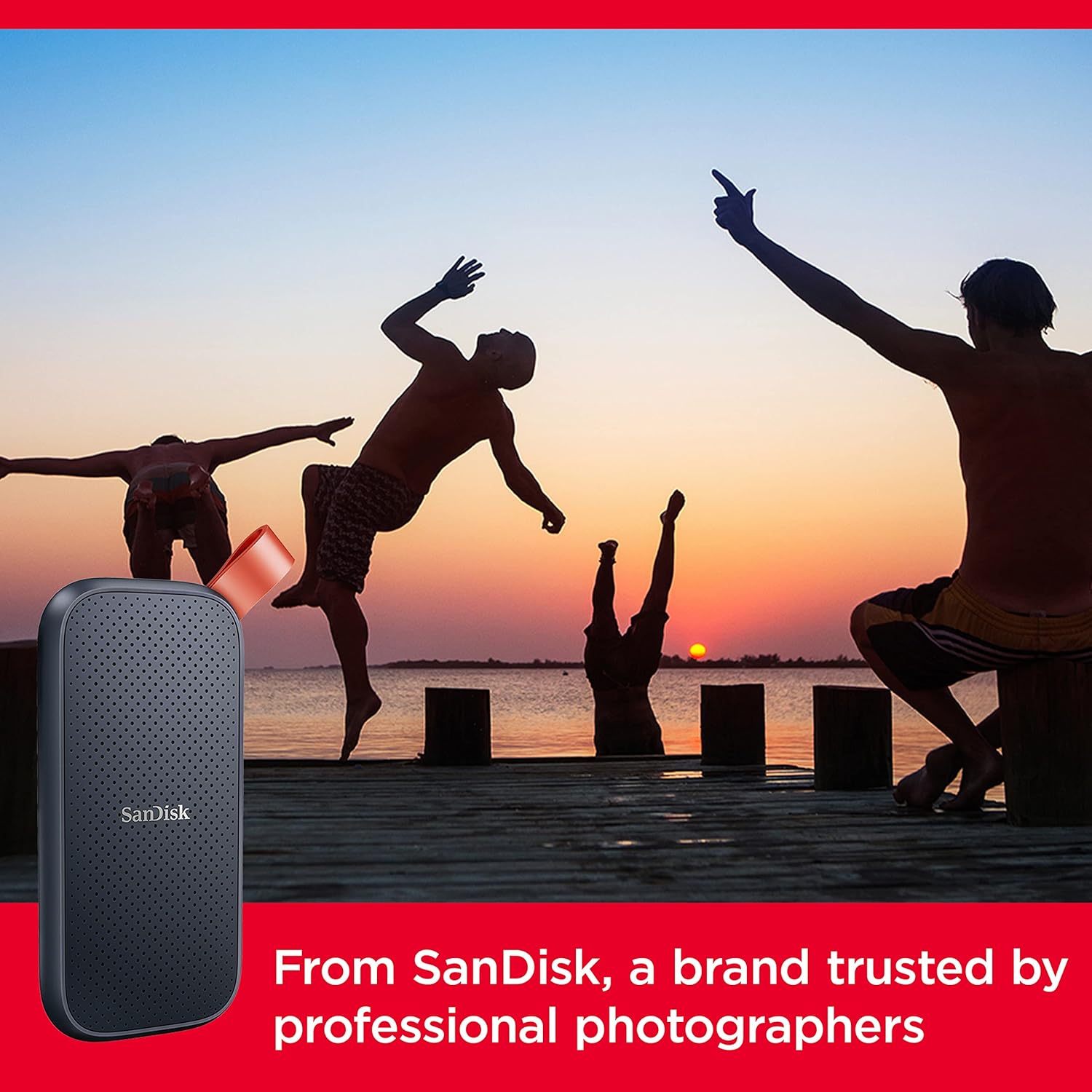 SANDISK 1TB Portable SSD - Up to 800MB/s, USB-C, USB 3.2 Gen 2, Updated Firmware - External Solid State Drive - SDSSDE30-1T00-G26 - Image 6