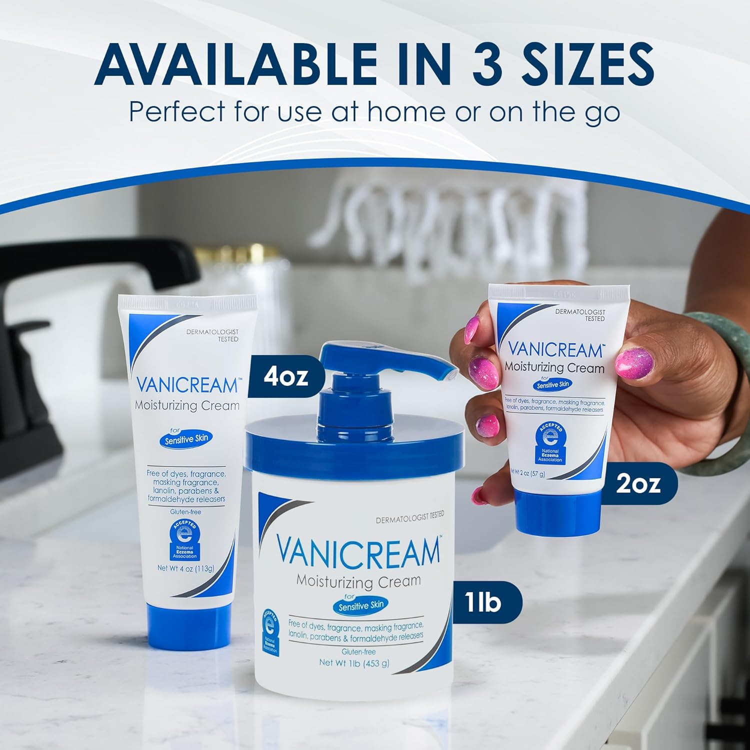 Vanicream Moisturizing Skin Cream with Pump Dispenser - 16 fl oz (1 lb) - Moisturizer Formulated Without Common Irritants for Those with Sensitive Skin - Image 9