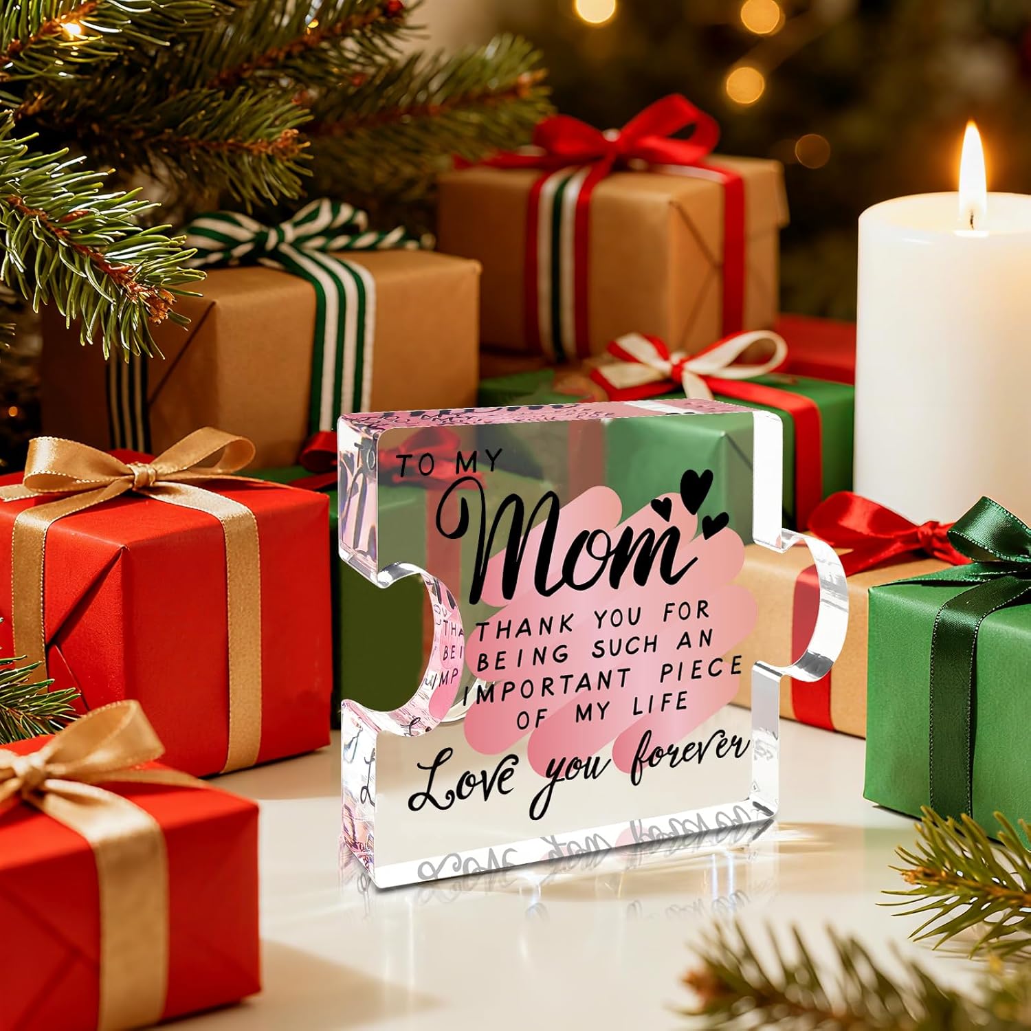 Christmas Gifts for Mom, Mom Christmas Gifts from Daughters Son, Mom Gifts, Mom Birthday Gifts from Daughter, Gifts for Mom, Birthday Gift for Mom, Cool Mom Gift Stocking Stuffers Ideas Acrylic Present for Mothers Day Birthday - Image 3
