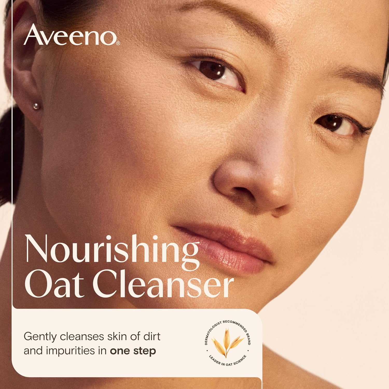 Aveeno Calm + Restore Nourishing Oat Cleanser, Daily Hydrating Facial Cleanser & Face Wash for Sensitive Skin, Non-Foaming, Hypoallergenic, Non-Comedogenic, Fragrance-Free, with Feverfew, 7.8 fl oz - Image 2