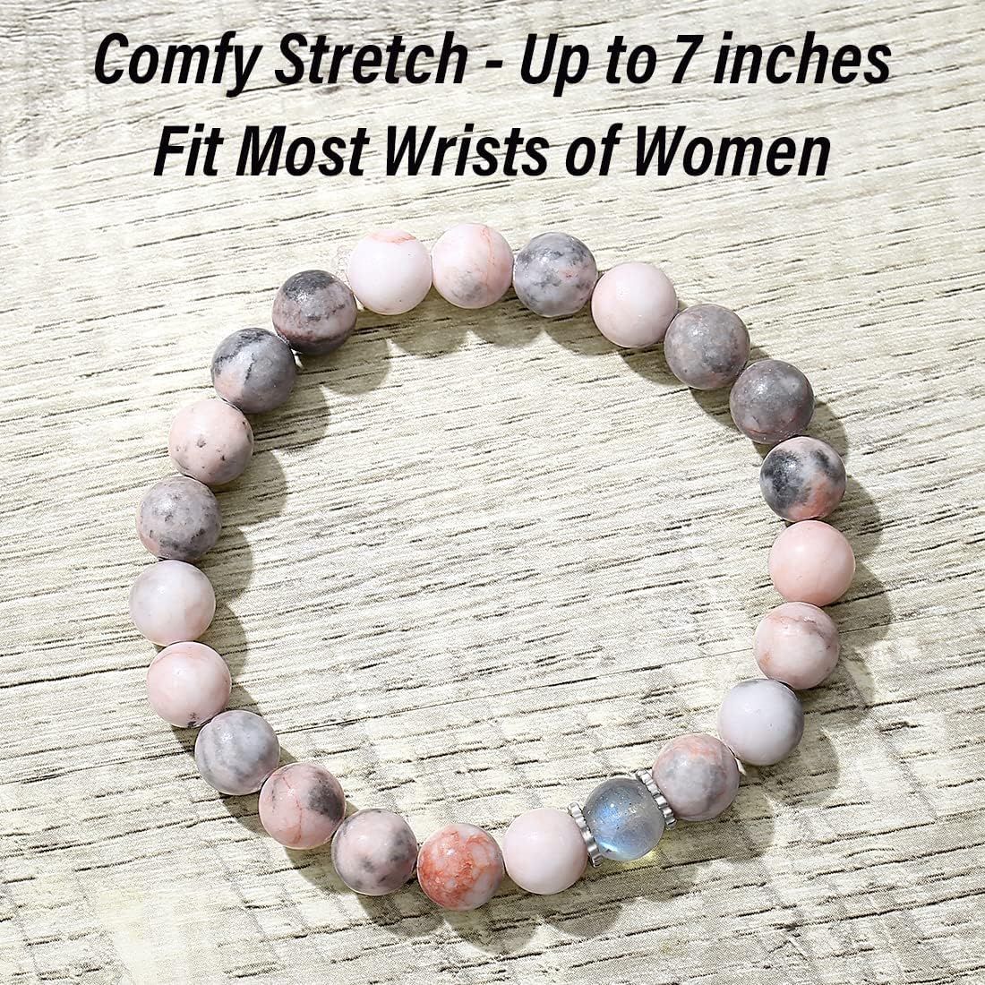THEMEROL Mothers Day Birthday Gifts for Mom/Auntie/Grandma/Sister-Love/Balance-Natural Crystal Bracelet with Meaning-Handmade Gifts - Image 5
