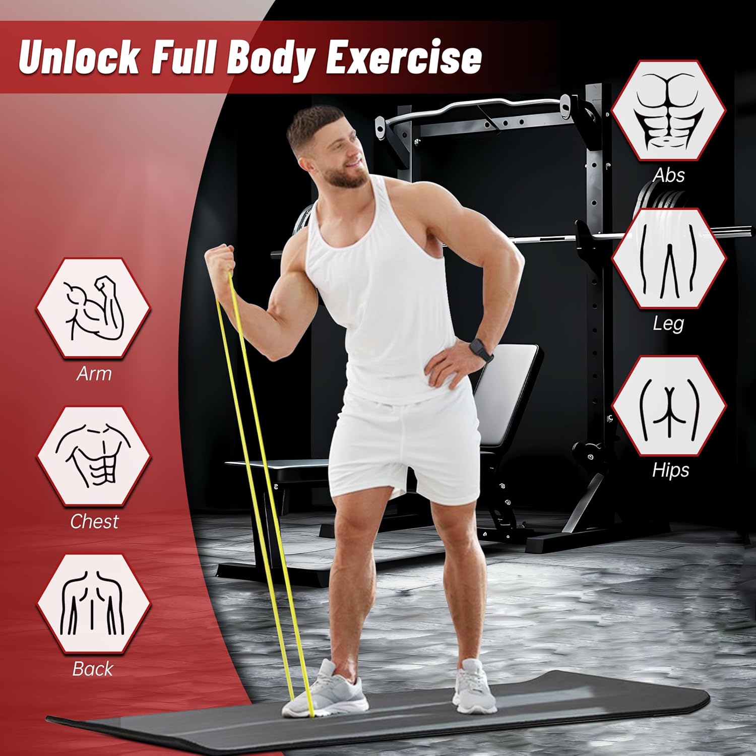 Pull Up Assistance Bands, 5-Level Resistance Bands for Working Out, Pull Up Bands for Men & Women, Exercise Bands for Full-Body Training, Fitness, Physical Therapy, Stretch Workout Bands at Home, Gym - Image 4
