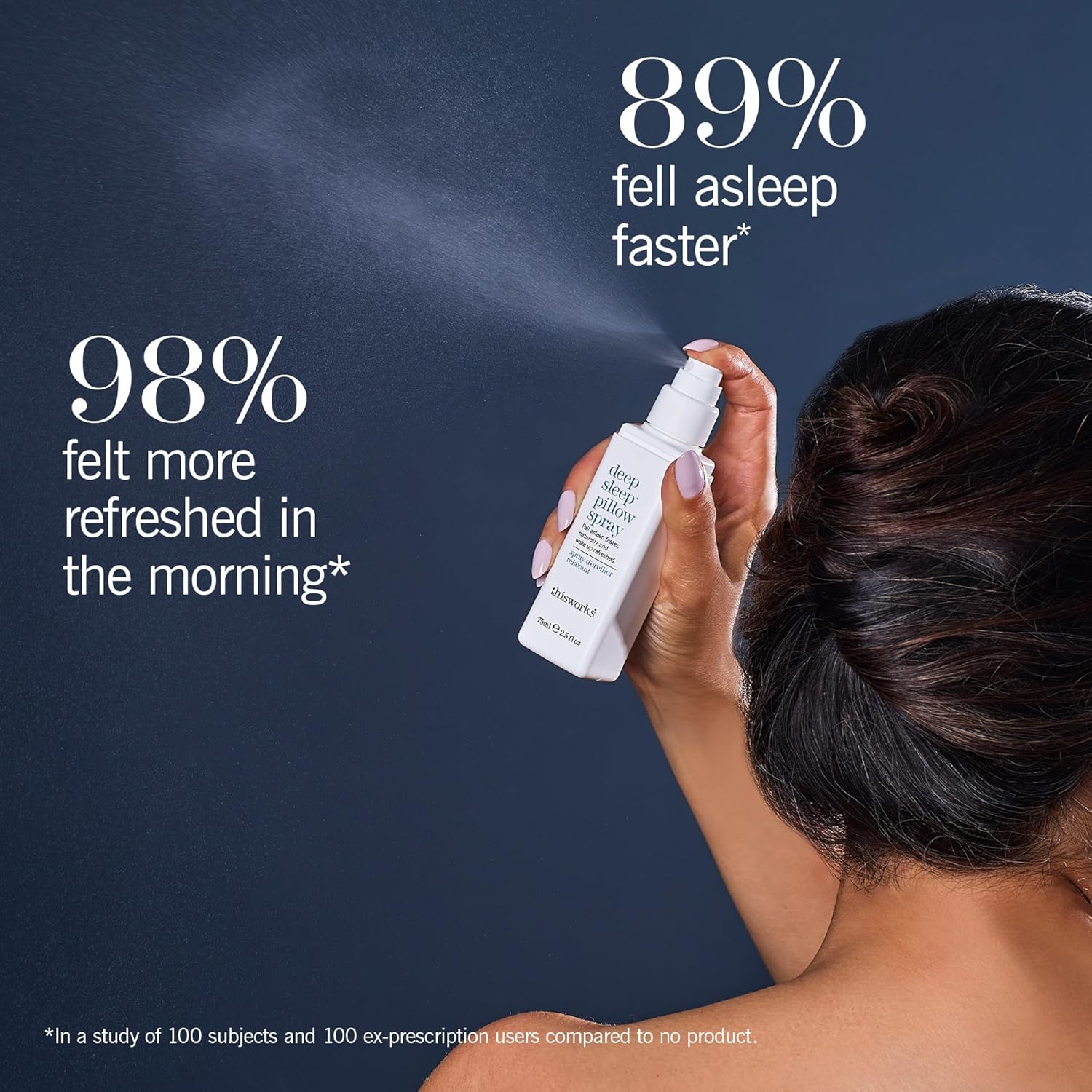 This Works Deep Sleep Pillow Spray with Lavender, Vetivert & Chamomile – Natural Aromatherapy Sleep Mist for Bedtime Relaxation, 75ml / 2.5 fl oz - Image 3