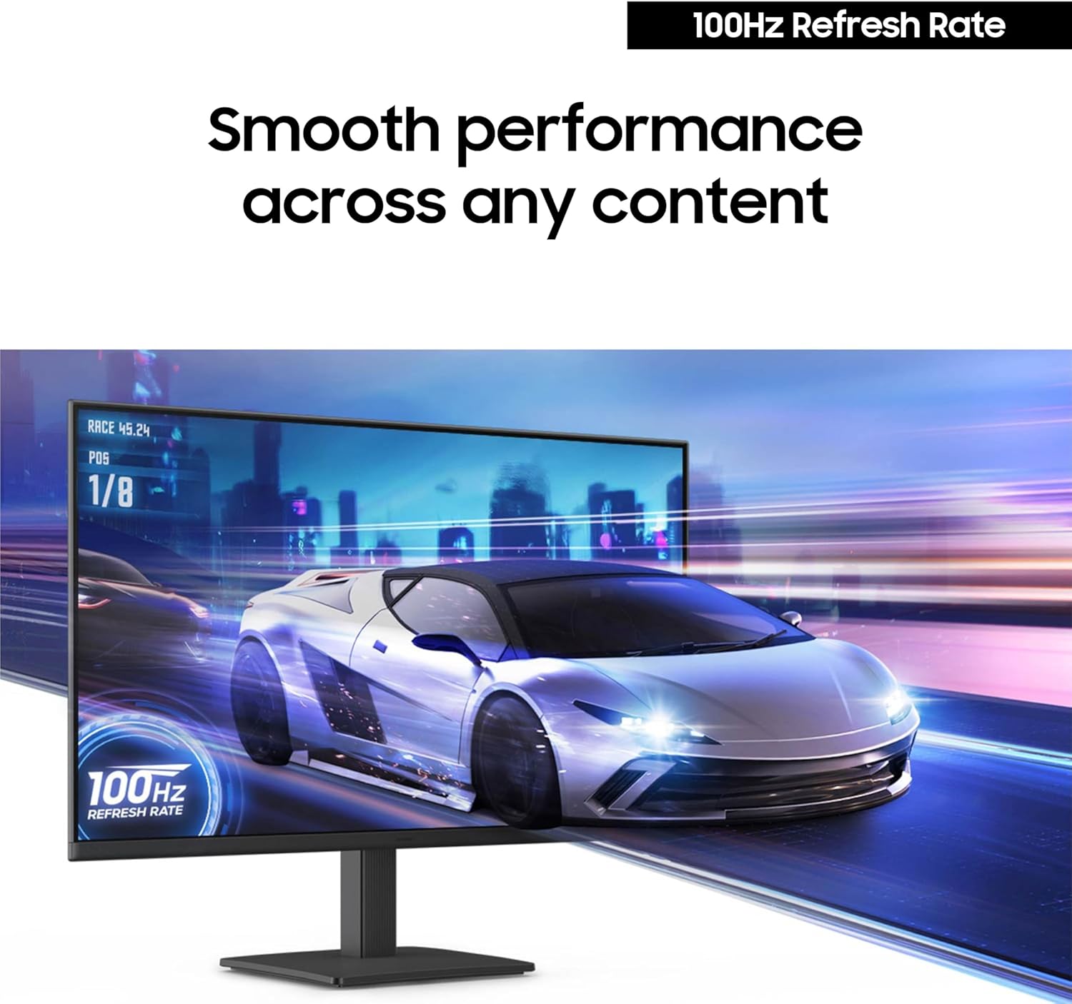 Samsung 24" (S30GD) Essential Monitor with IPS Panel and Tilt Only Stand, 100Hz Refresh Rate, Ergonomic Design, Advanced Eye Care, Game Mode, LS24D304GANXZA - Image 3
