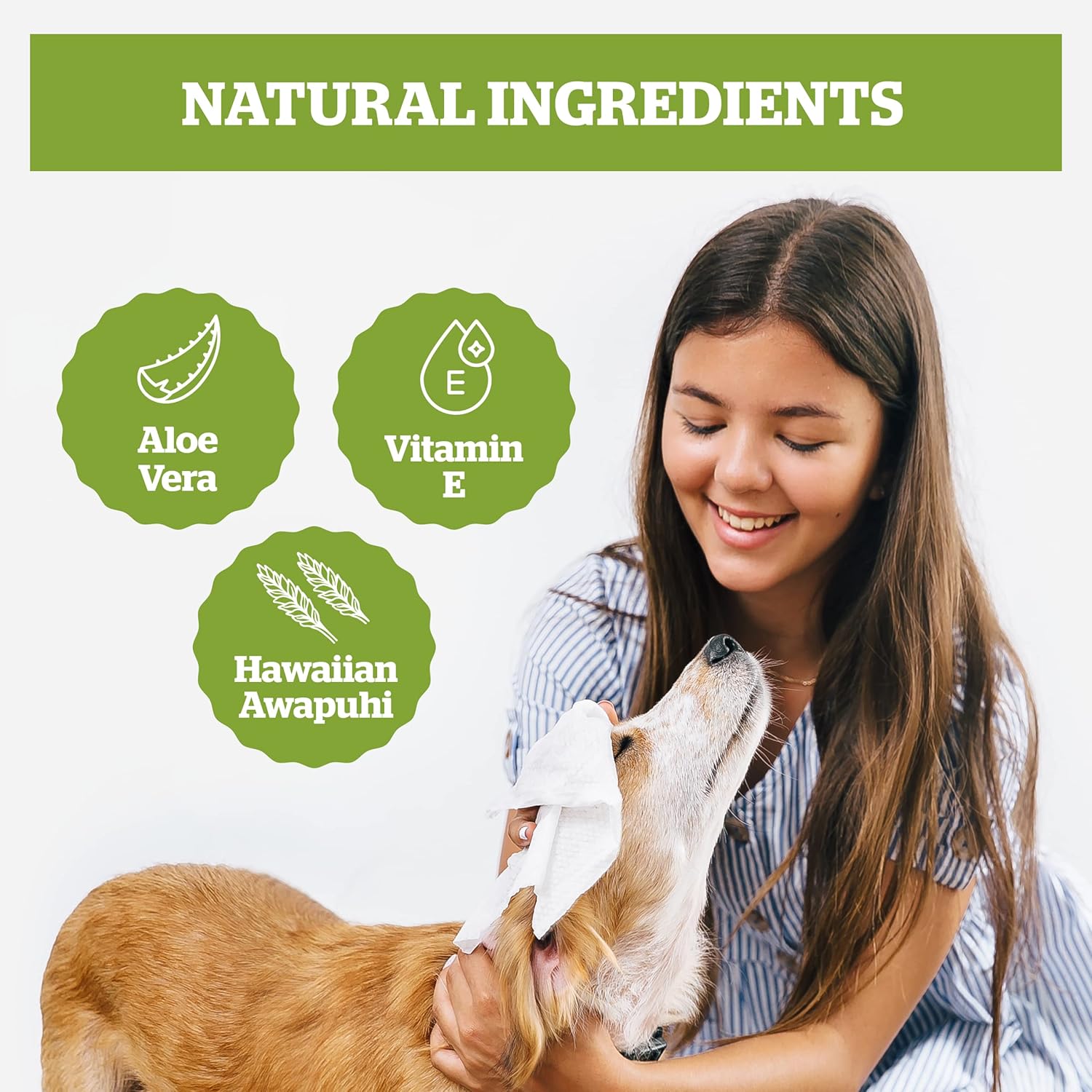 Pogi’s Dog Grooming Wipes – Hypoallergenic Pet Wipes for Paws, Body & Butt – Cleaning & Hydrating, Fragrance Free, 400-Count - Image 2