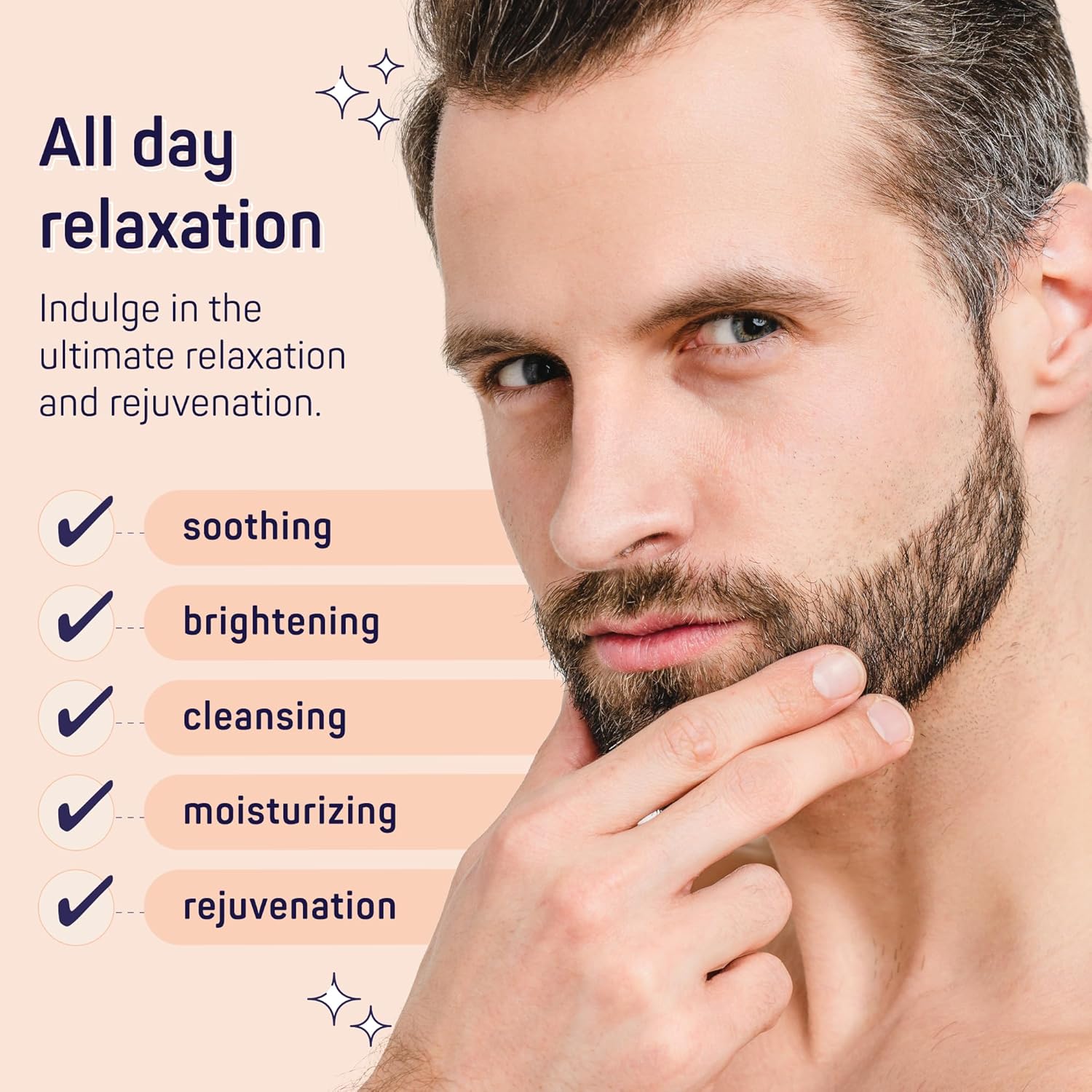 SpaLife Luxury Spa Skincare Sandalwood Gift Set for Men | Mens Body Wash Gifts | Mens Gift Set for Bath and Body | Gifts for Men | Cleansing, Moisturizing, Exfoliating | 7-Piece Bundle - Image 5