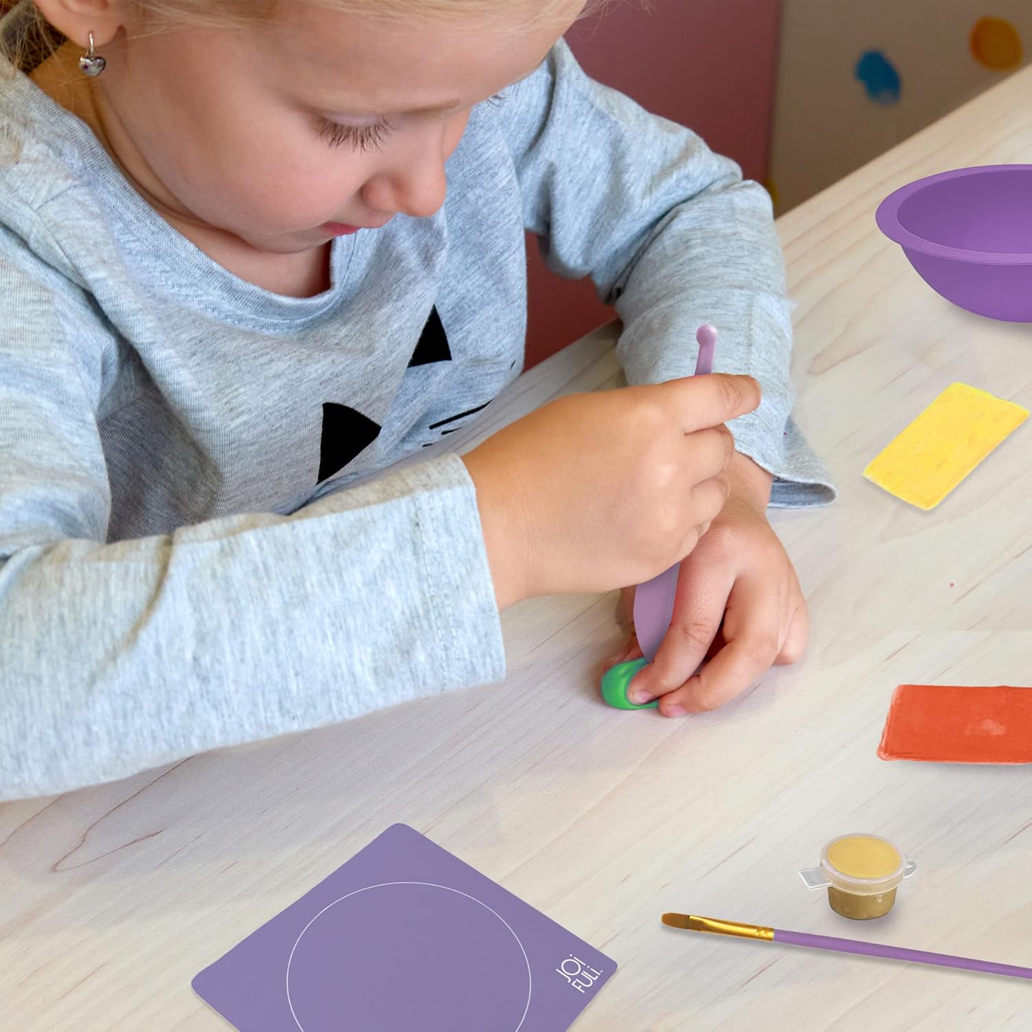 JOiFULi Make Your Own Clay Jewelry Bowls Arts and Crafts Kit for Girls Kids Ages 8 9 10 11 12 Years Old - Image 4