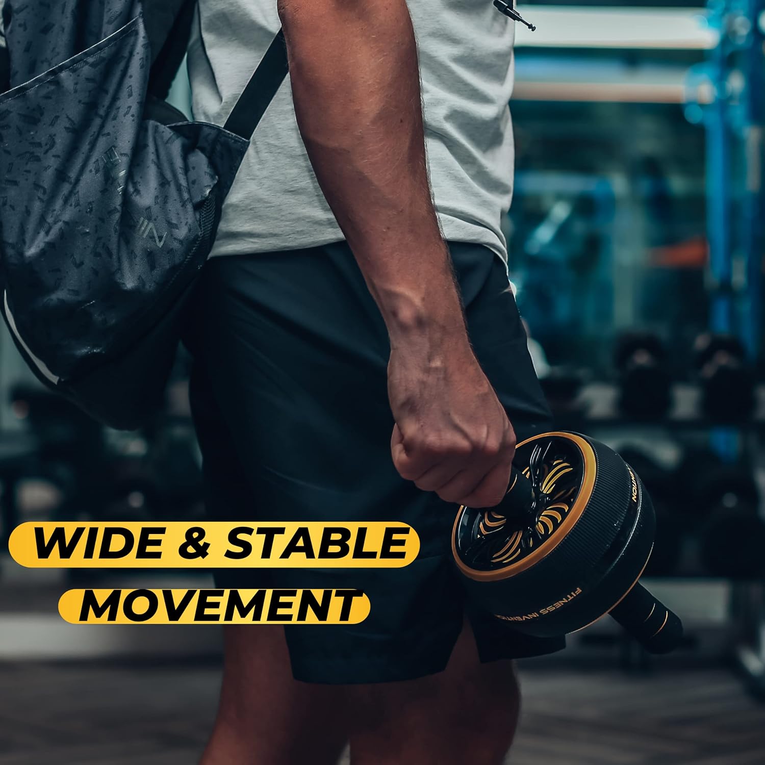 Ab Roller Wheel - Ab Wheel Roller & Knee Mat - Rueda Para Abdominales - Abdominal Wheel - Abs Roller for Men & Women - Home Gym Equipment - Image 6