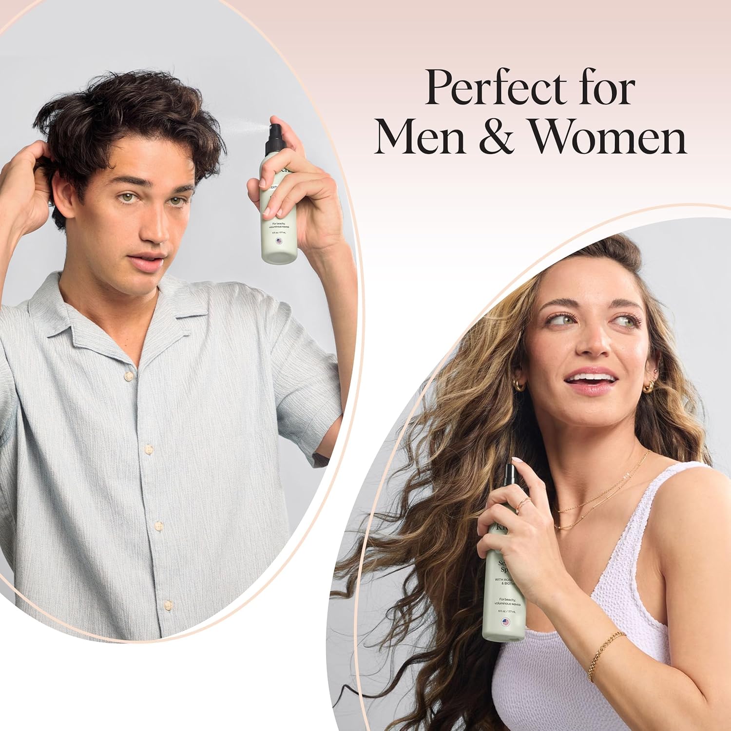 Kitsch Sea Salt Spray for Men and Women | Hair Spray with Rosemary, Biotin, Magnesium – Hair Texturizer for Natural Curls and Beach Waves | Ideal Gifts for Women, 177 mL - Image 5