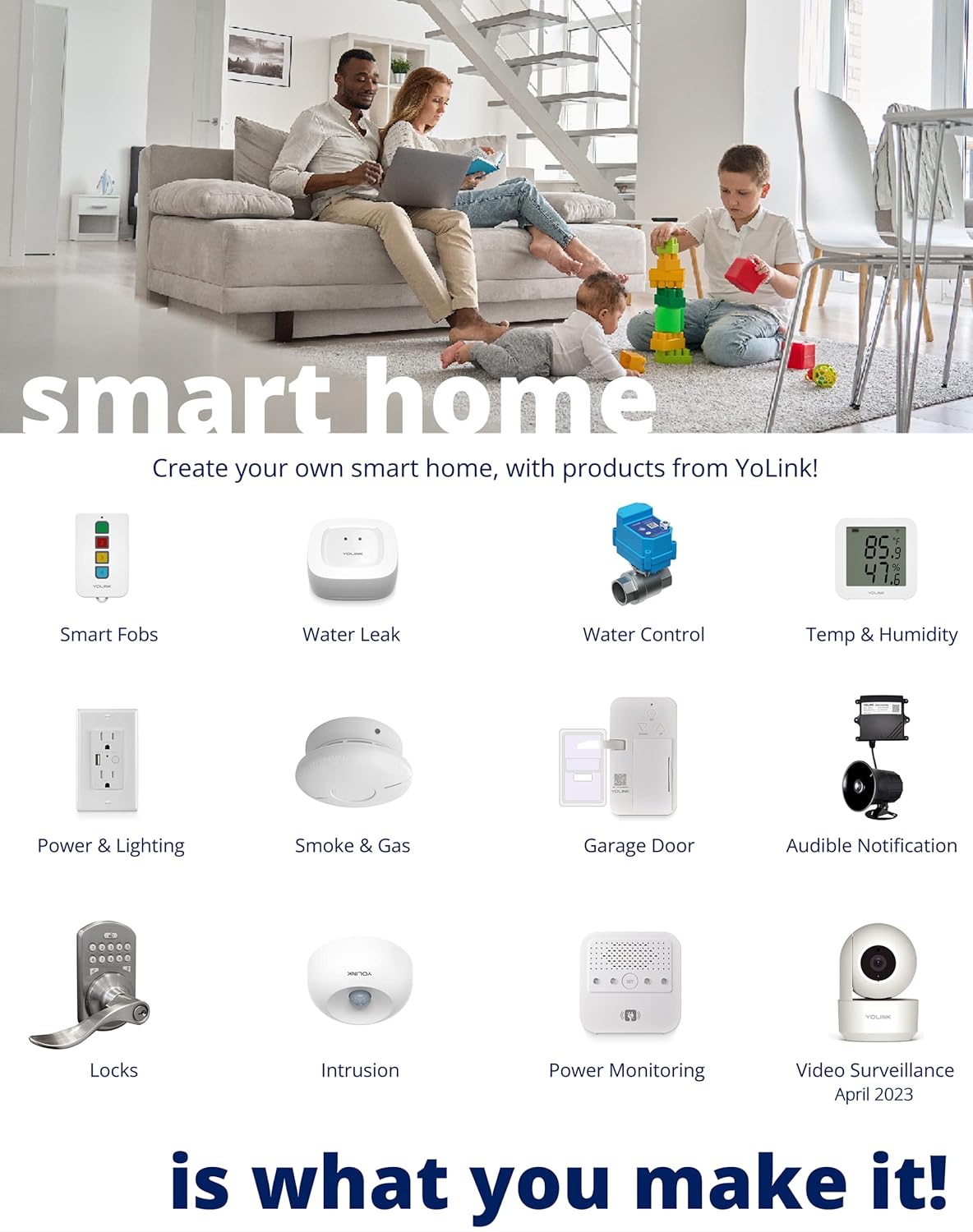 YoLink Hub, 1/4 Mile Super Long Range Smart Hub LoRa Enabled Smart Home Automation Bridge Home Security Monitoring System - Central Controller for YoLink Smart Home Devices - White - Image 6