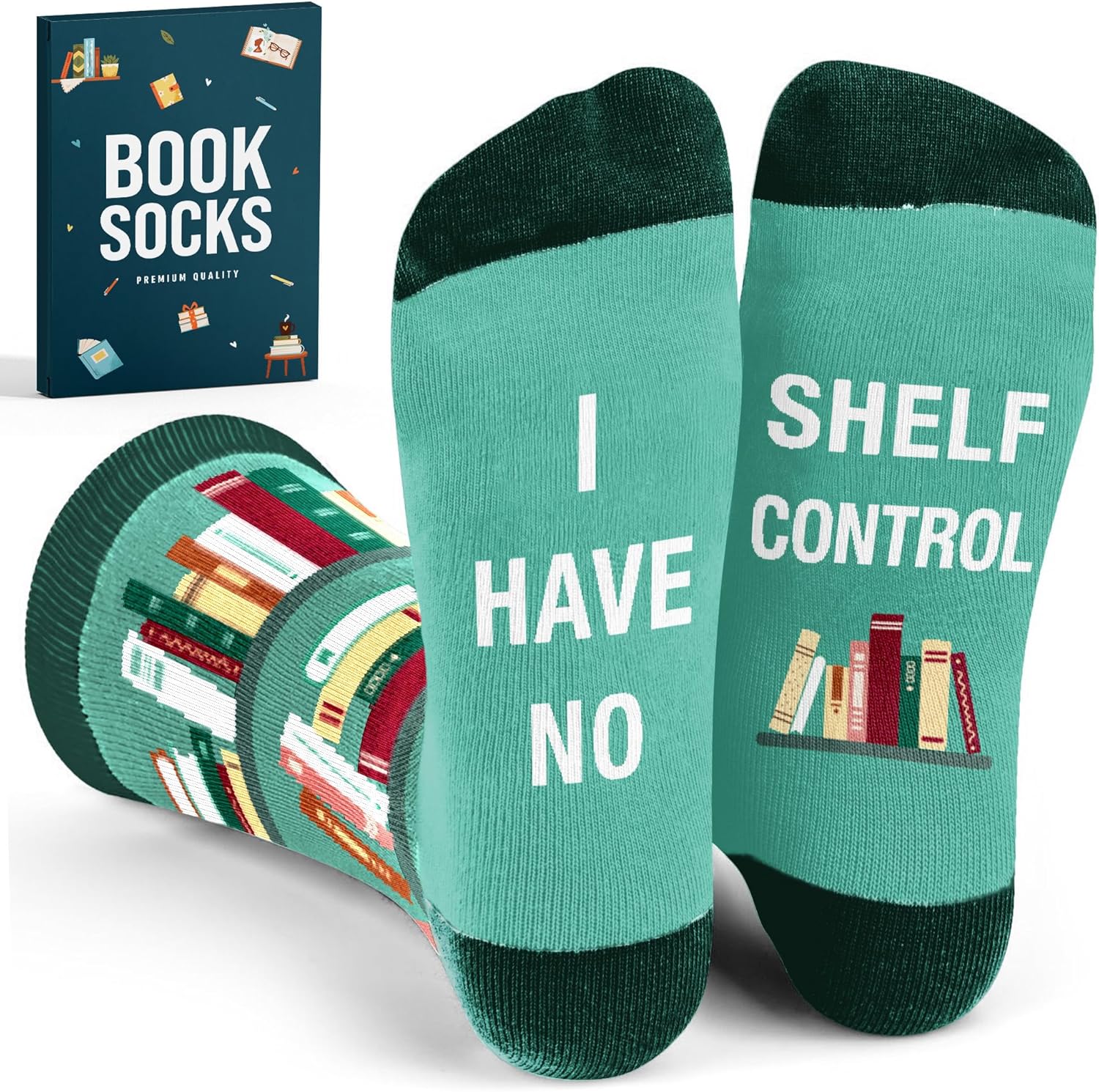 Book Lovers Gifts, Funny Reading Socks for Book Lovers, Cute Gifts for Readers Women, Ideal gifts Socks For Reader